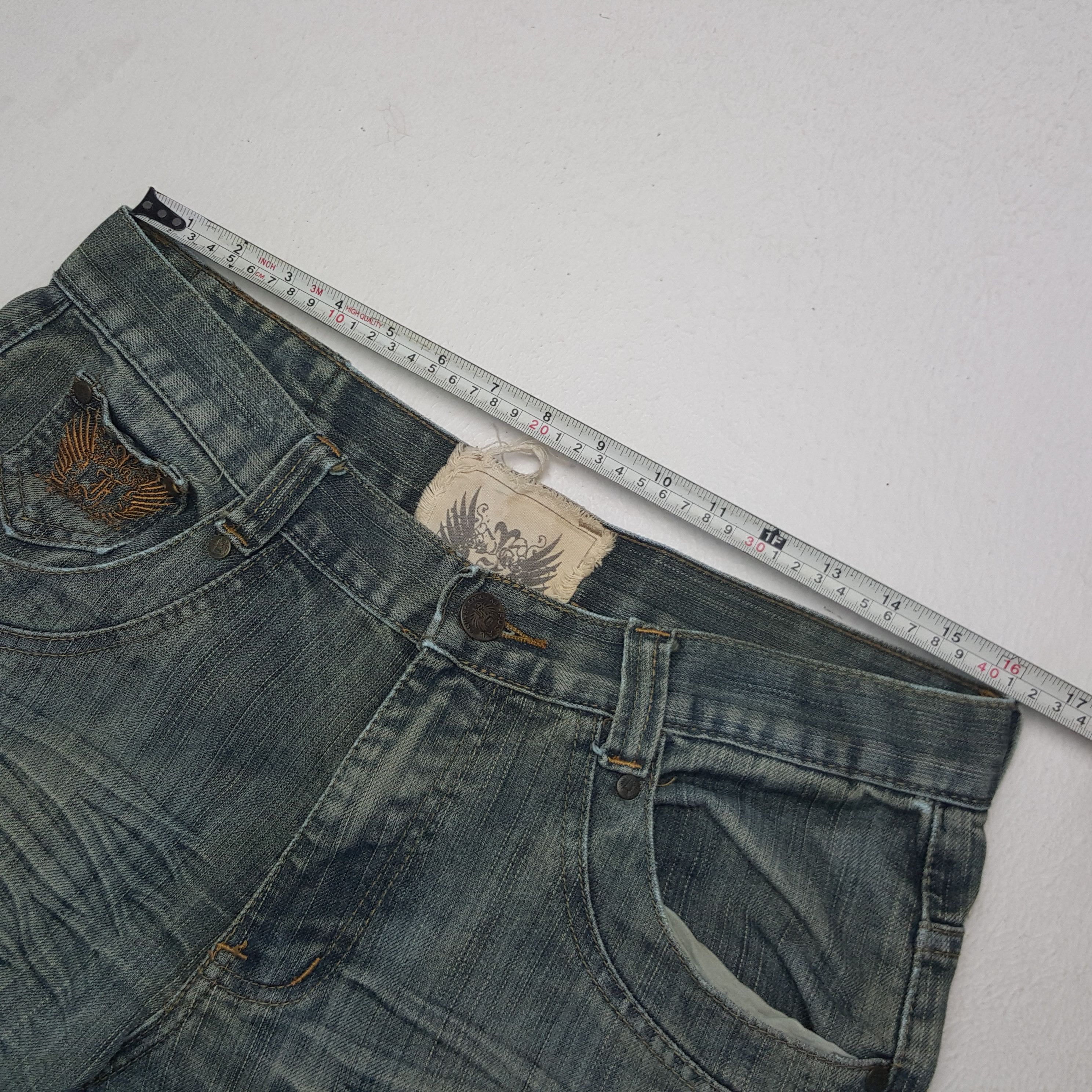 If Six Was Nine × Vintage Vintage Focus USA American Double Knee Bikers Denim Jeans Size US 32 / EU 48 - 10 Thumbnail