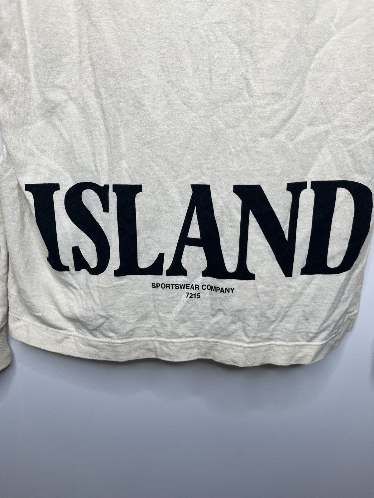 Stone Island STONE ISLAND Long Sleeve T Shirt Size Large Cream White Size US L / EU 52-54 / 3 - 8 Thumbnail