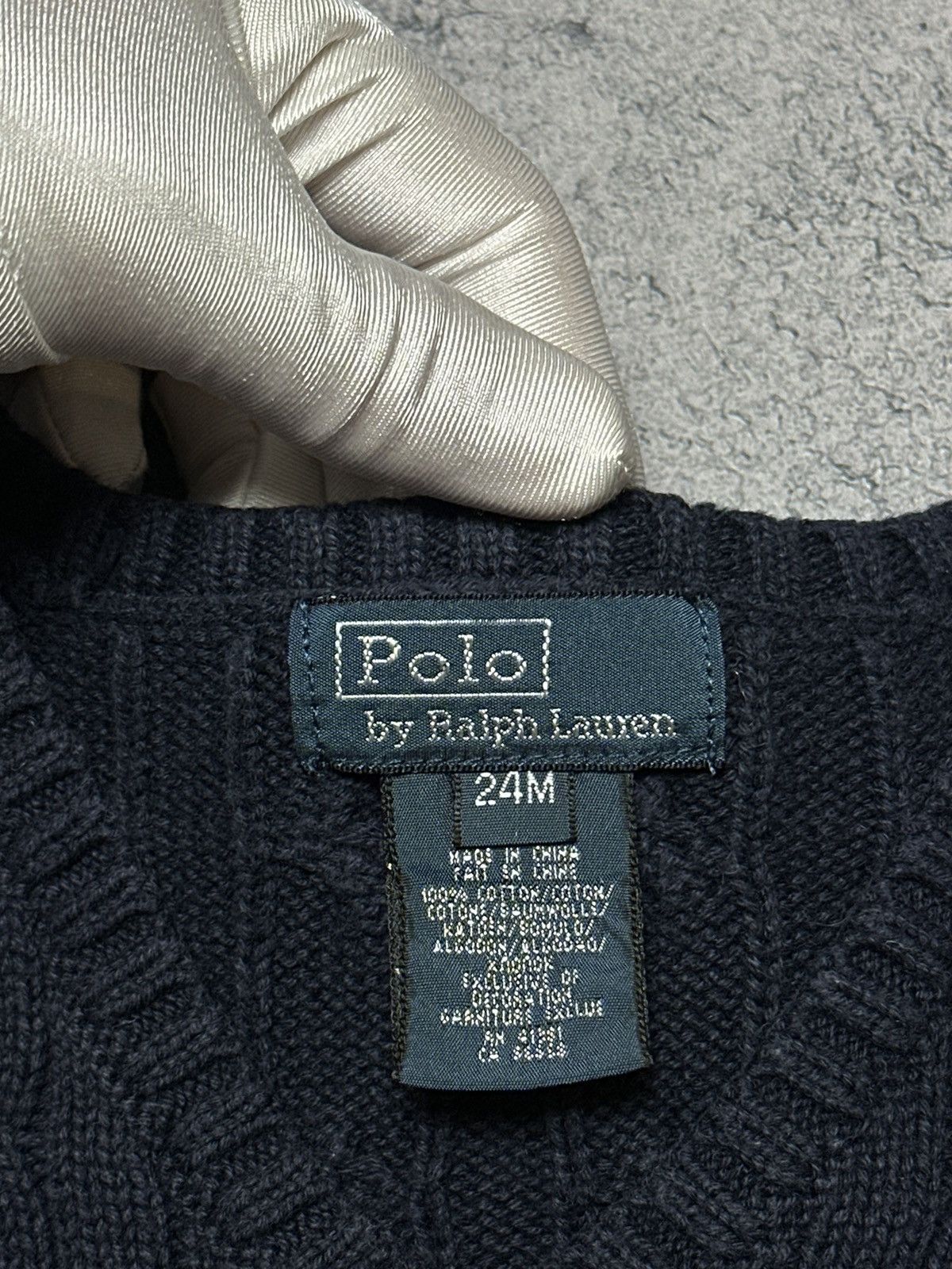 Polo Ralph Lauren Vintage Polo Ralph Lauren Kids Cable Knit Vest 24m 2y Size US XXS / EU 40 - 5 Thumbnail