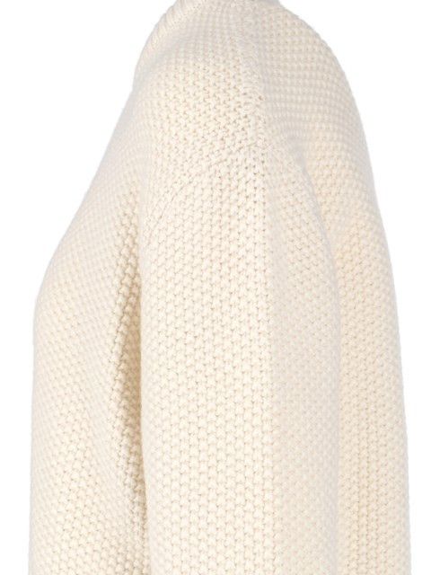 Chloe o1y0825 Cashmere Blend Sweater in Cream Size L / US 10 / IT 46 - 4 Thumbnail