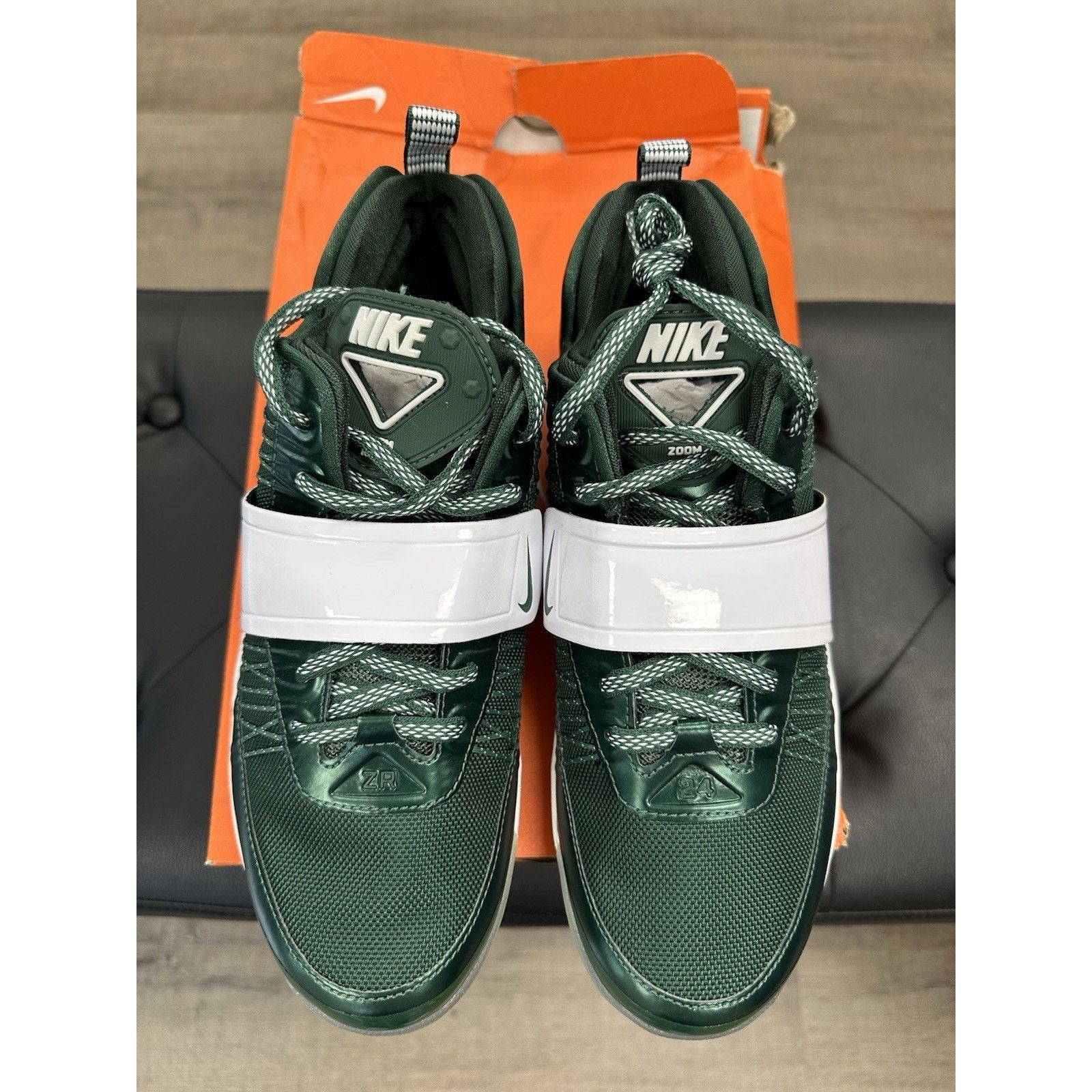 Nike Size 8 - Nike Zoom Revis Green Jets Size US 8 / EU 41 - 4 Thumbnail
