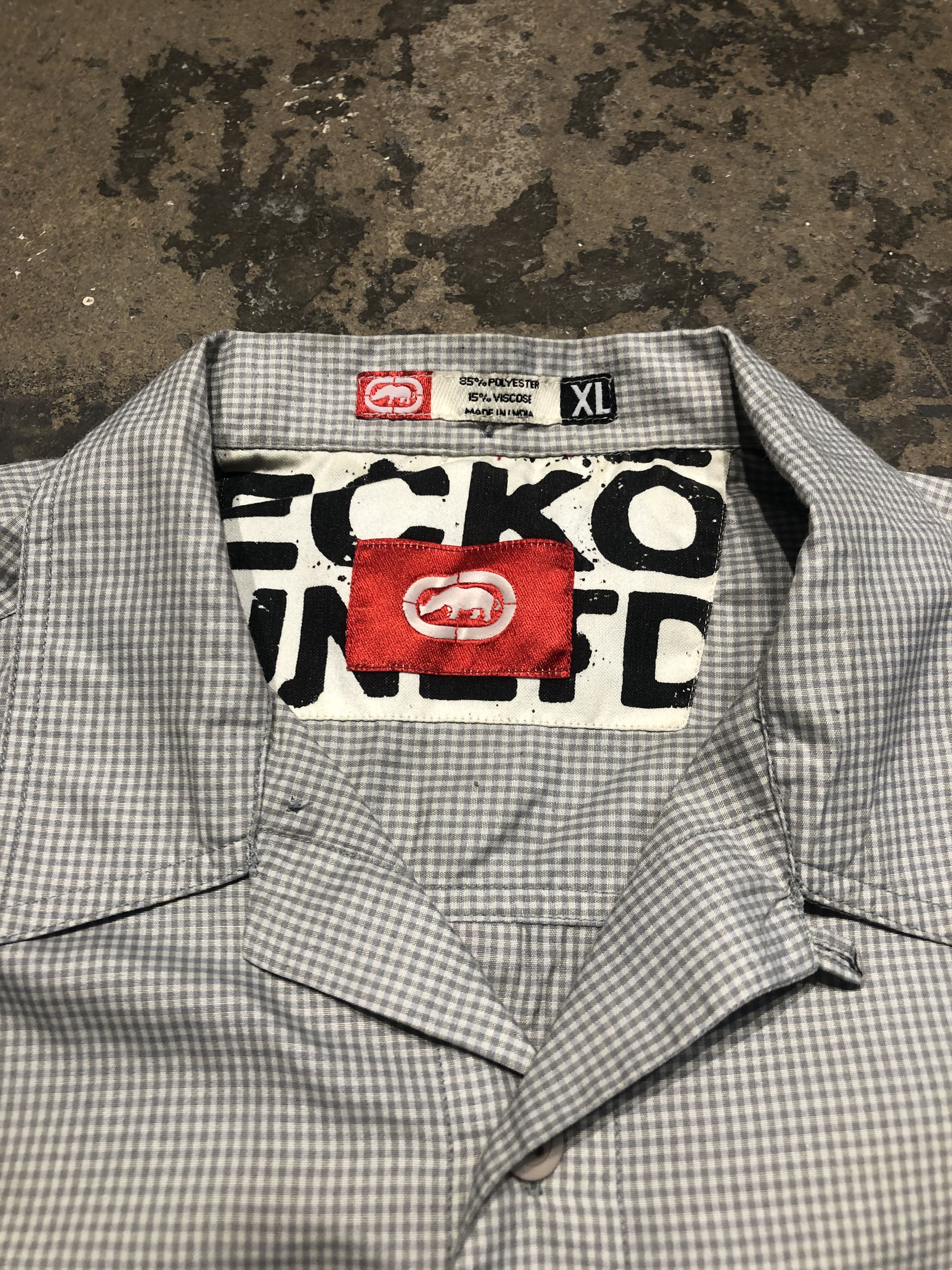 Ecko Unltd. Vintage Y2K Ecko Unltd Complex Button Up Shirt Size US XL / EU 56 / 4 - 3 Thumbnail