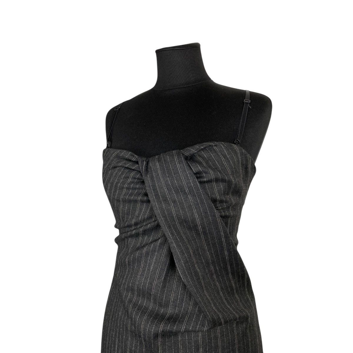 Dolce & Gabbana Dolce Gabbana pinstriped Inner Corset Bustier Draped Dress Size M / US 6-8 / IT 42-44 - 7 Thumbnail