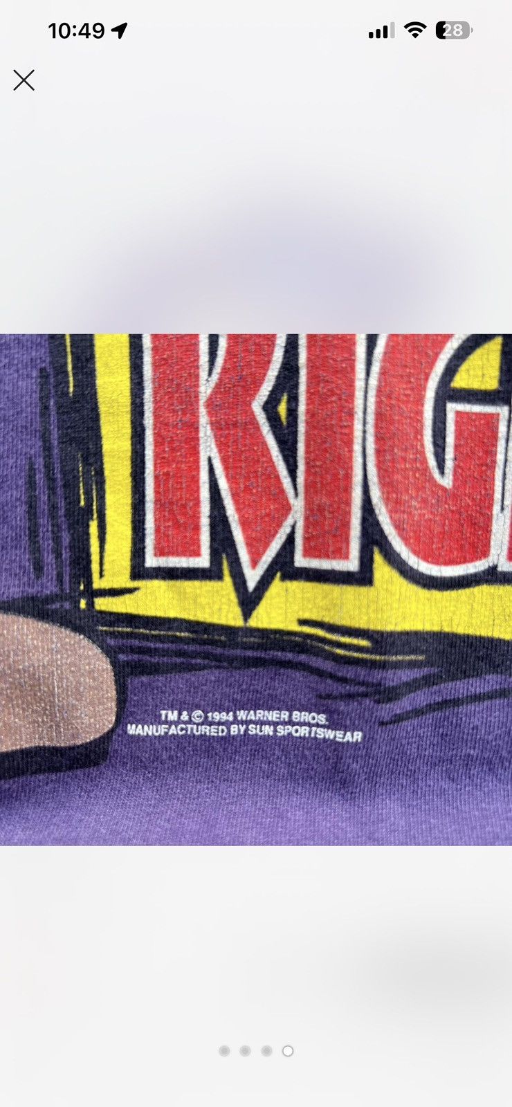 Vintage Vintage 90s Taz tee Size US L / EU 52-54 / 3 - 4 Thumbnail