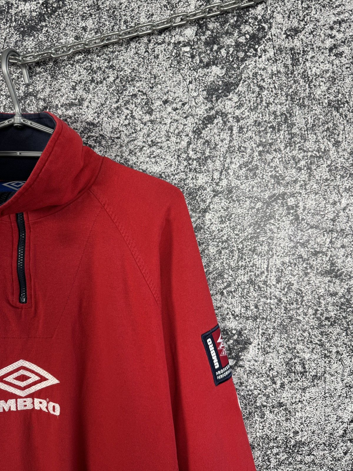 Vintage 90s Umbro Pro Training 1/4 Zip Sweatshirt Size XL