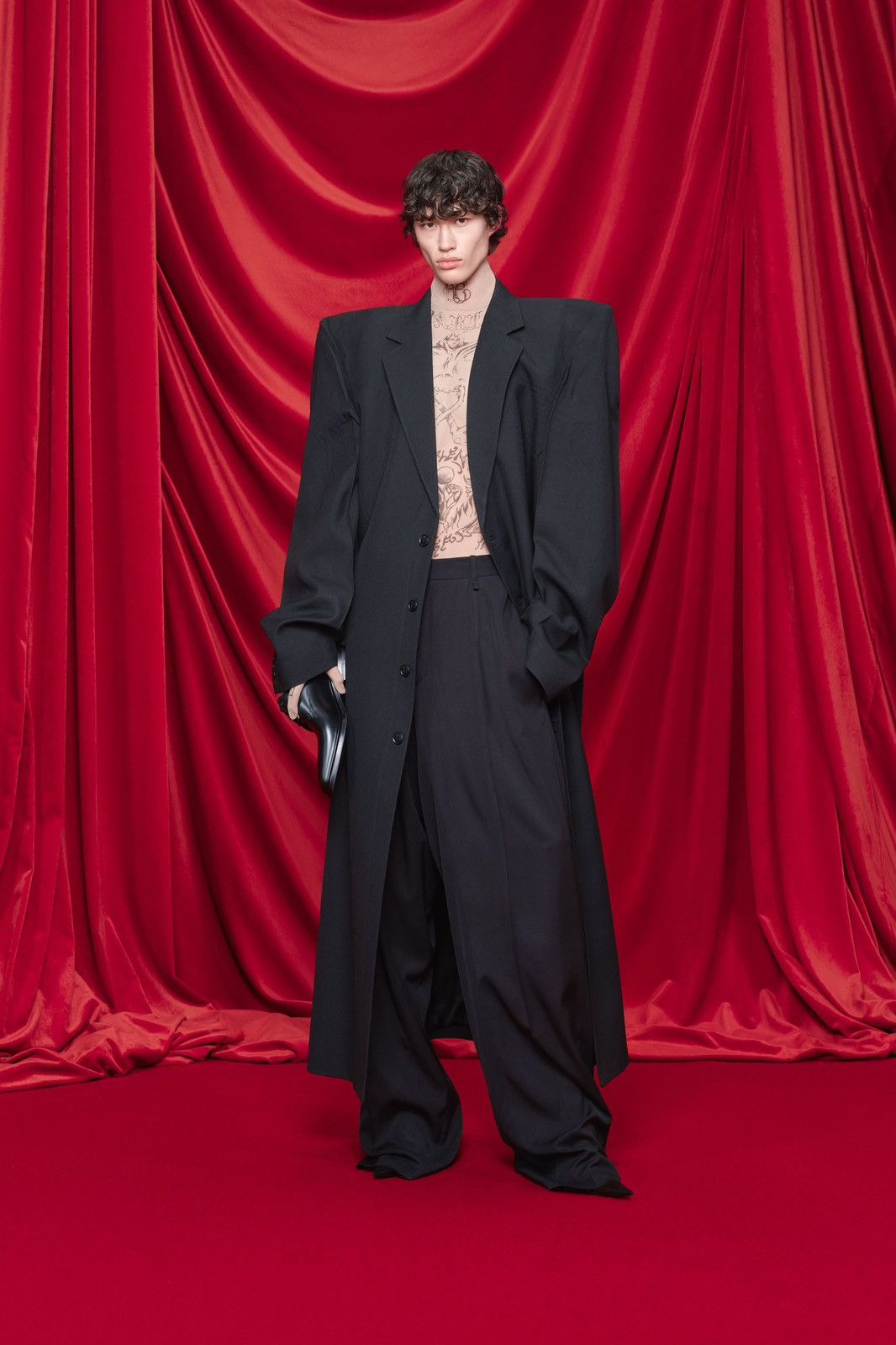 Balenciaga (RUNWAY SAMPLE) Balenciaga 24SS SB Boxy Coat in black Size US M / EU 48-50 / 2 - 5 Thumbnail
