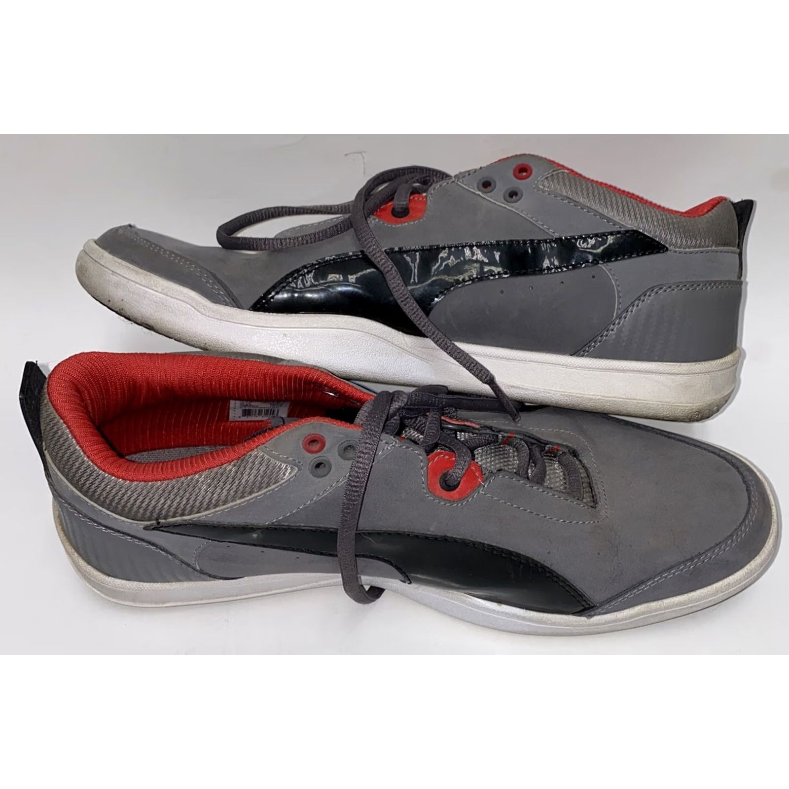 Puma Puma BMW Mens Gray/Red Lace Up Sneakers - Size 10 - 9 UK Size US 9 / EU 42 - 4 Thumbnail