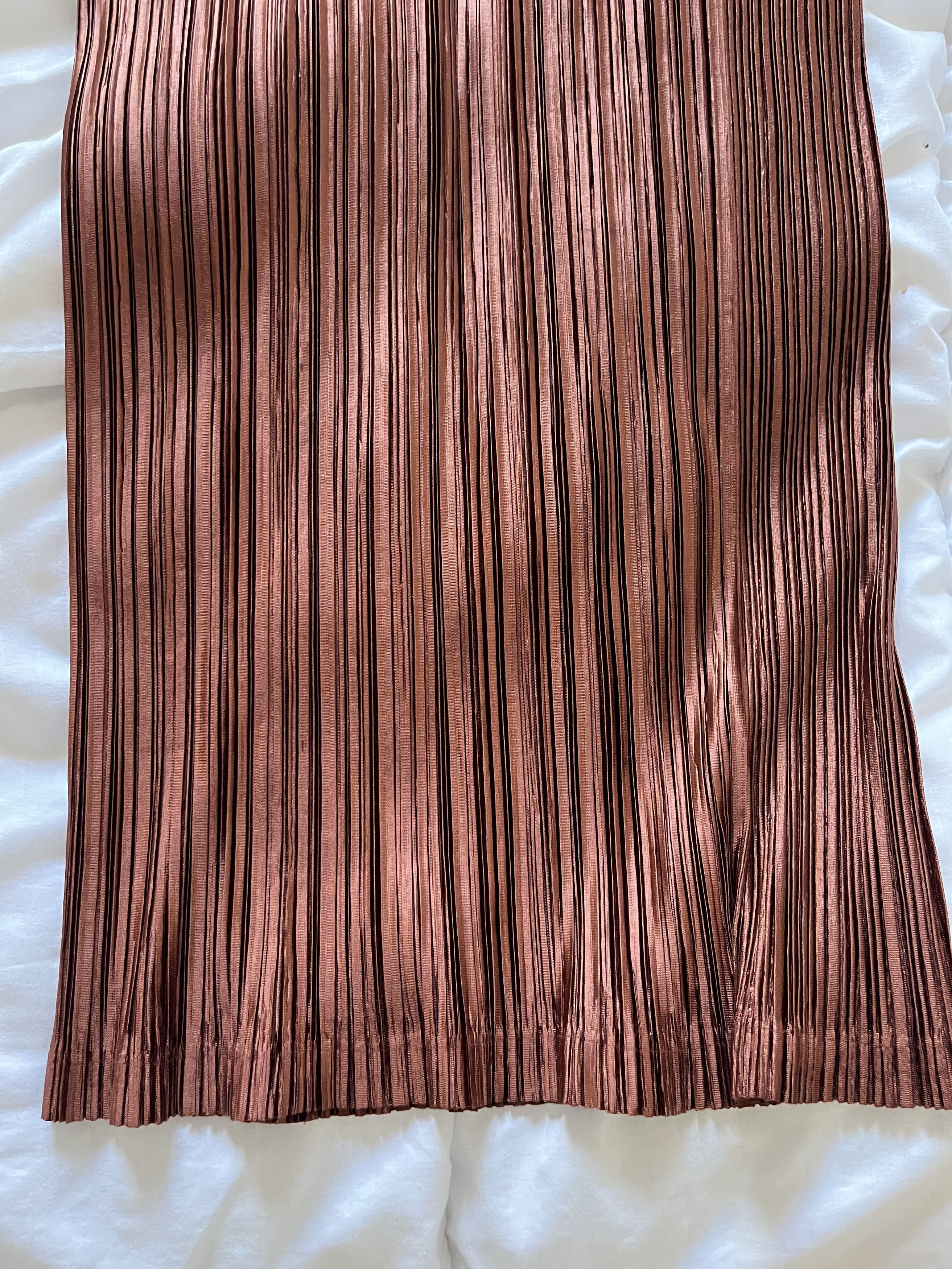 Issey Miyake Issey Miyake pleats please brown skirt Size 25" / US 0 / IT 36 - 3 Thumbnail