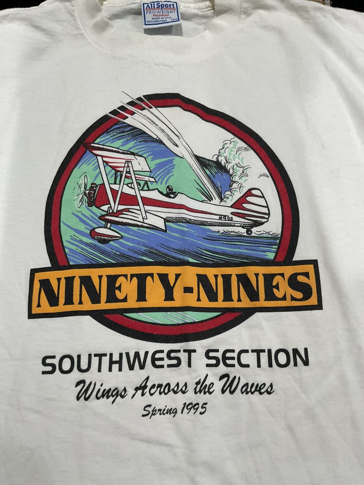 Vintage Vintage airplane ninety- nines shirt large Size US L / EU 52-54 / 3 - 2 Thumbnail