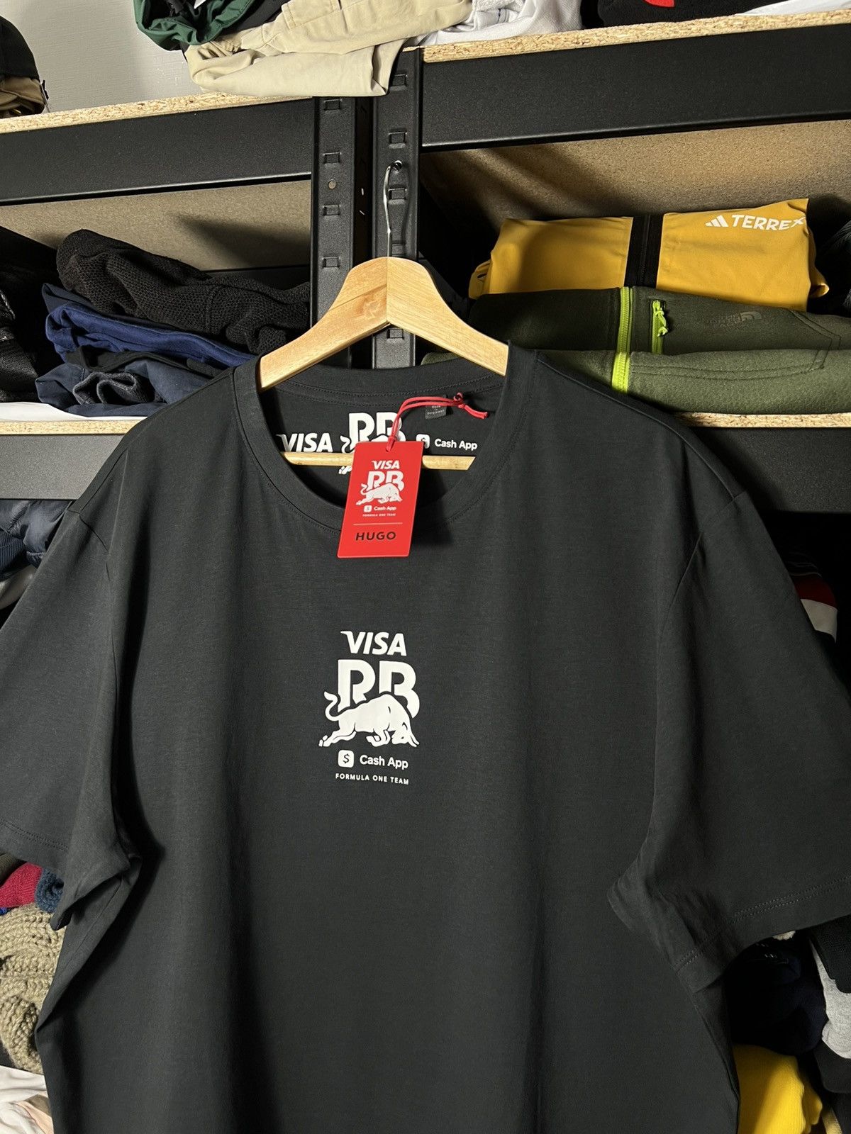 Hugo HUGO Red Bull Racing F1 T-Shirt Visa Cash App Black Y2K Size US XXL / EU 58 / 5 - 5 Thumbnail