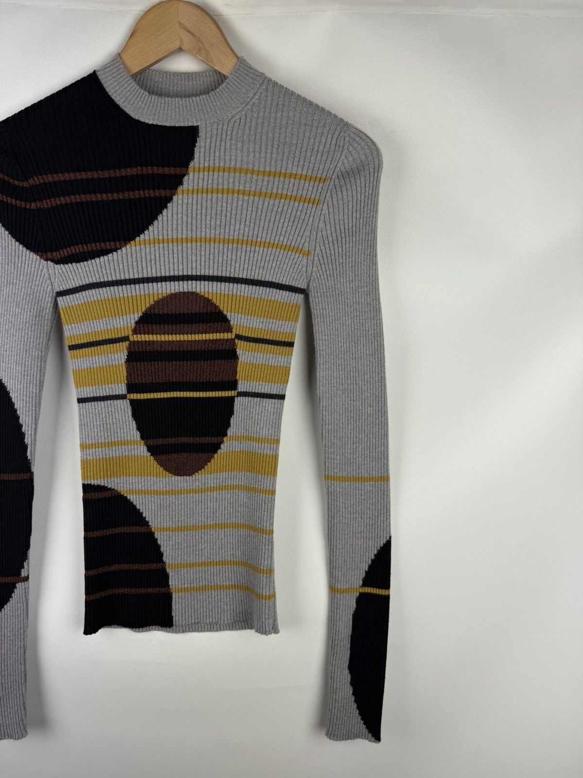 Maison Margiela Margiela Runaway Geometric Pattern Wool Sweater Pullover Size S / US 4 / IT 40 - 3 Thumbnail