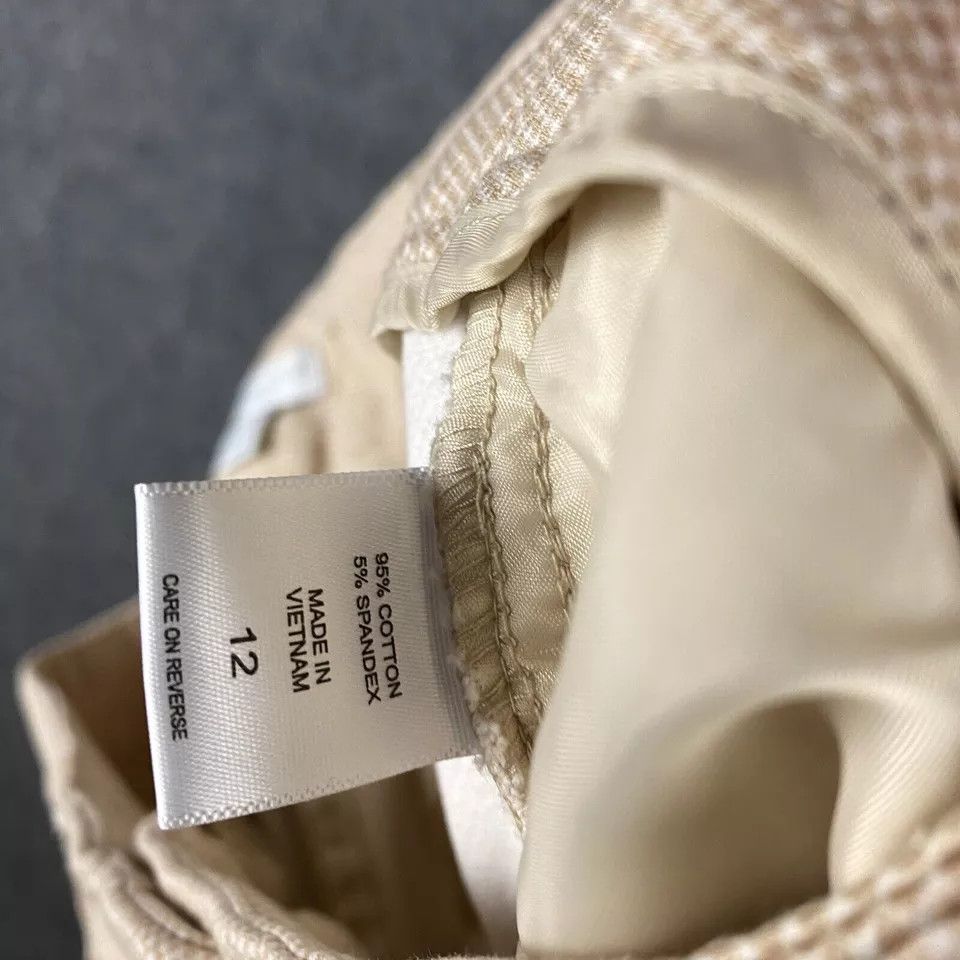 Other New York & Company Pants Women's Size 12 Capri Beige Cotton Size 34" / US 12 / IT 48 - 8 Thumbnail