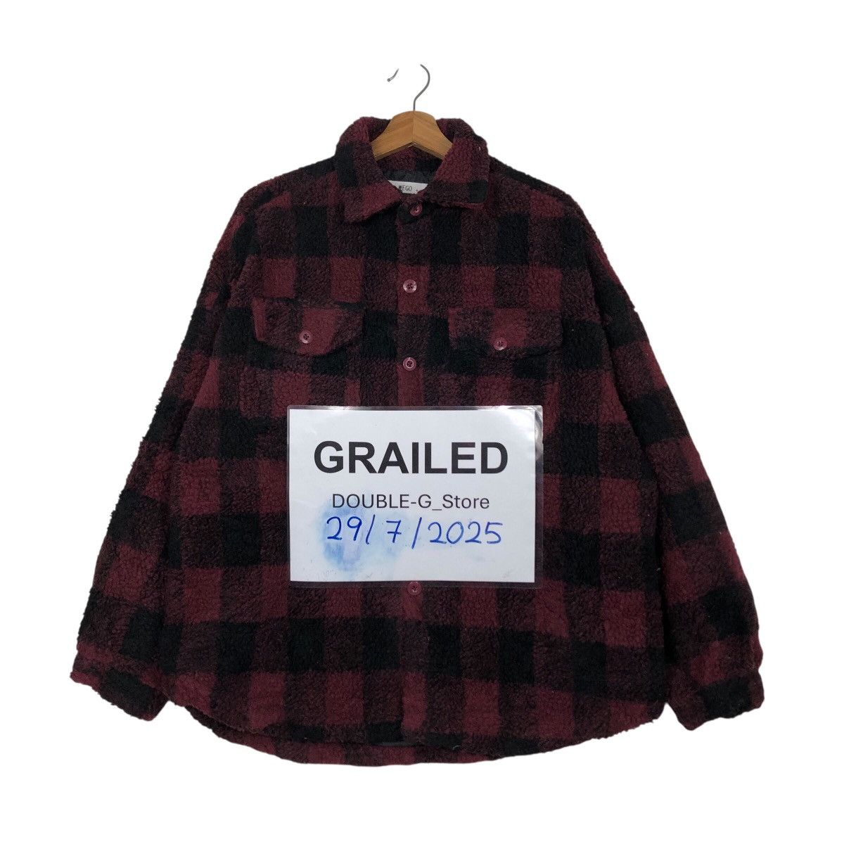 🔥Vintage Flamme Shirt Jacket Wego Tartan Design Issey Miyake