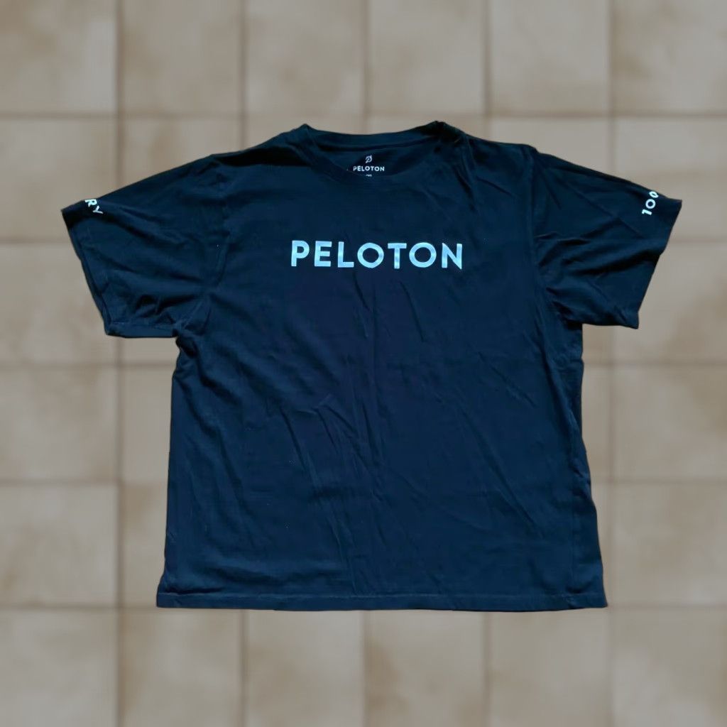 Logo 7 Peloton Century 100 Rides Cycling Biking Riding Logo Spellout Gym T-Shirt Sz XXL Mens Cotton Black Crew Neck Short Sleeve 80s 90s Vintage No Size US XXL / EU 58 / 5 - 1 Thumbnail