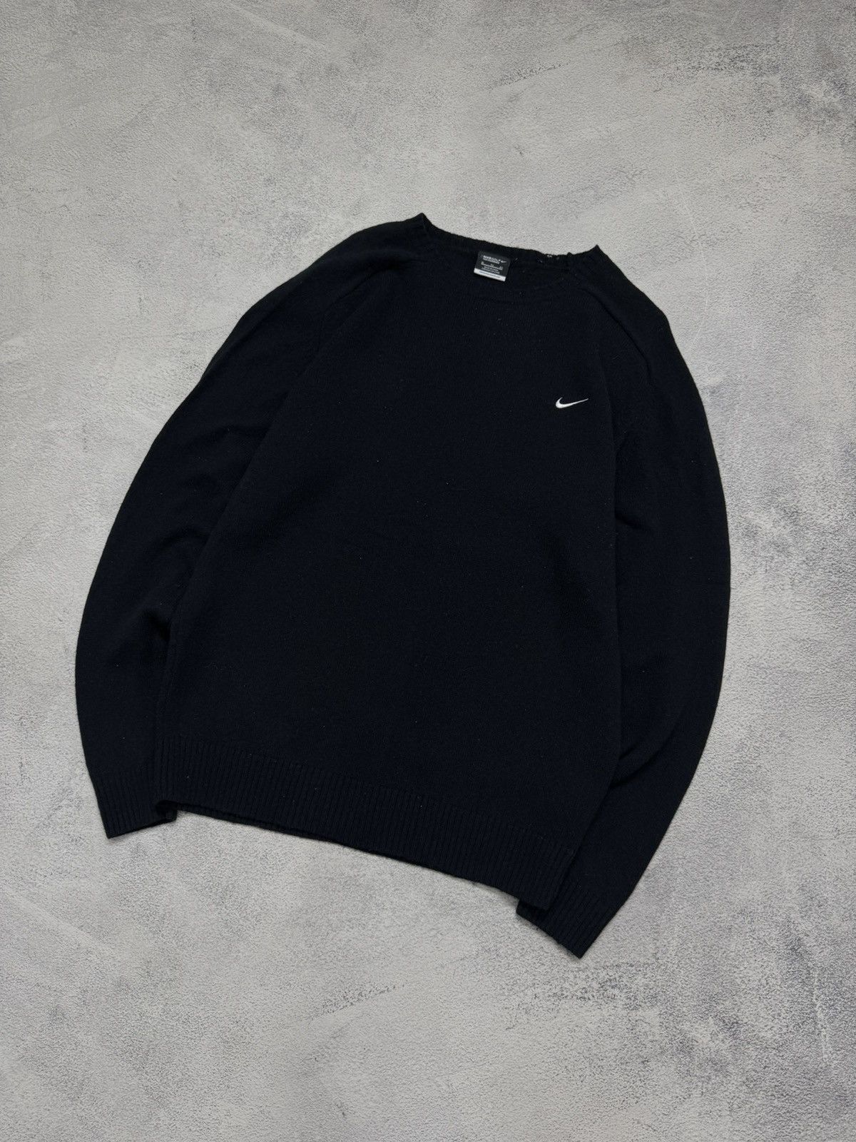 Nike Vintage Y2k Nike Wool Sweater Mini Swoosh 90’s Size US XL / EU 56 / 4 - 3 Thumbnail