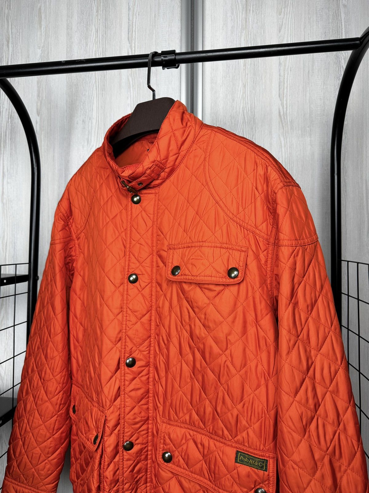 Polo Ralph Lauren Polo Ralph Lauren Orange Quilted Cadwell Bomber Jacket sz XL Size US XL / EU 56 / 4 - 4 Thumbnail