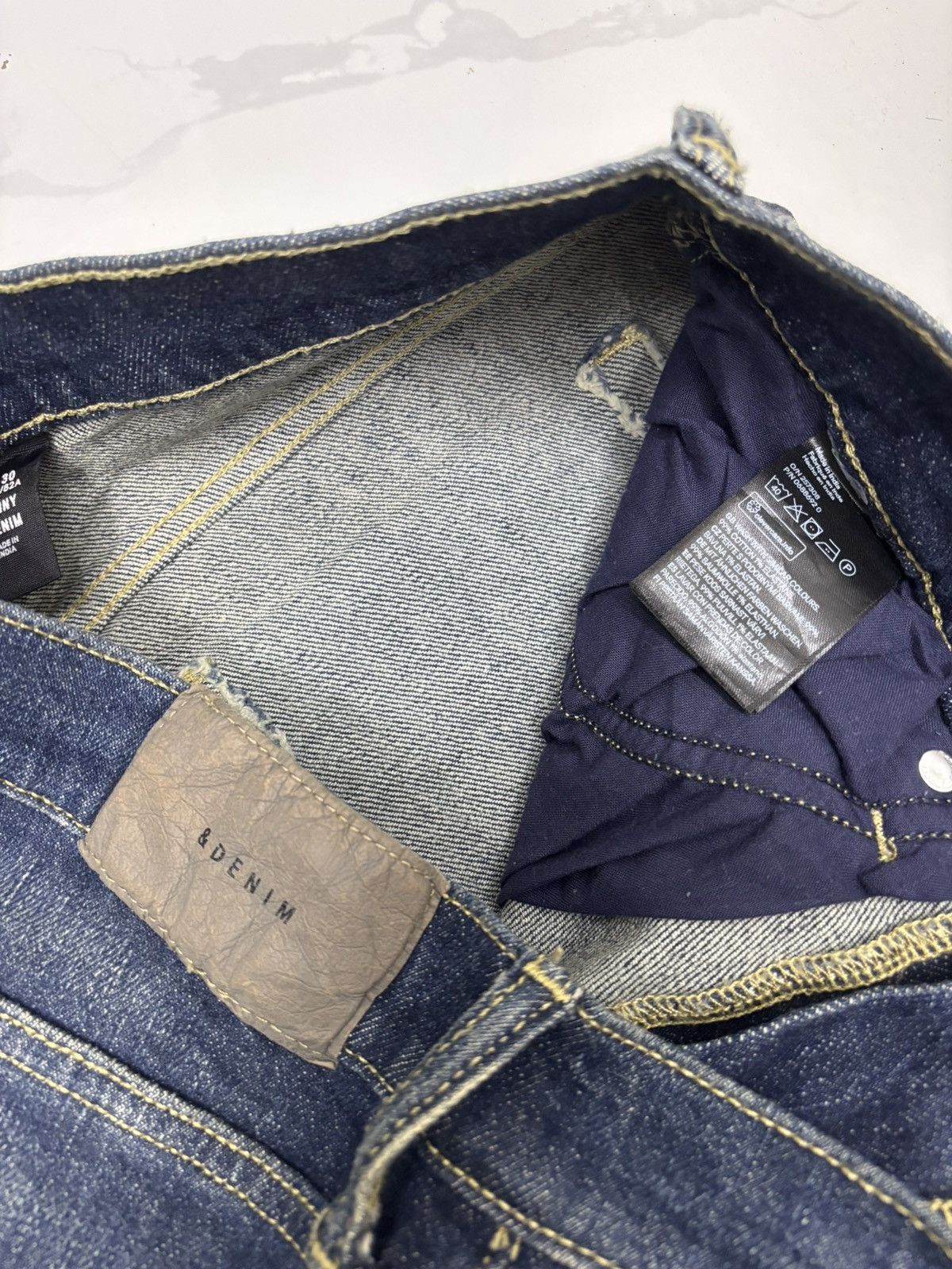 Japanese Brand × Jean × Undercover VINTAGE &DENIM SKINNY DISTRESSED DENIM JEANS Size US 32 / EU 48 - 10 Thumbnail