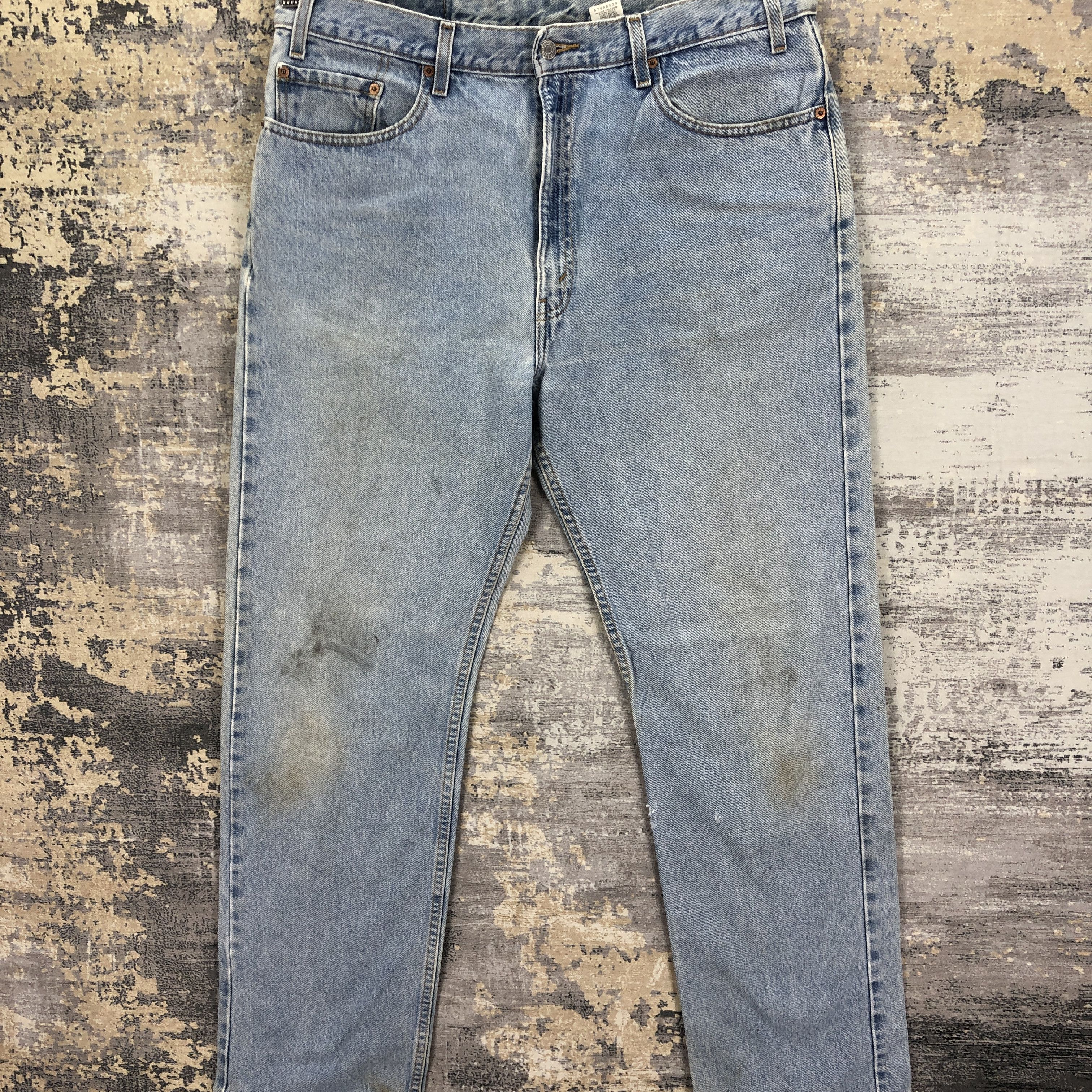 Levi's Vintage Levis 505 Light Wash Jeans Levi's Dirty Faded Denim Size US 37 - 3 Thumbnail