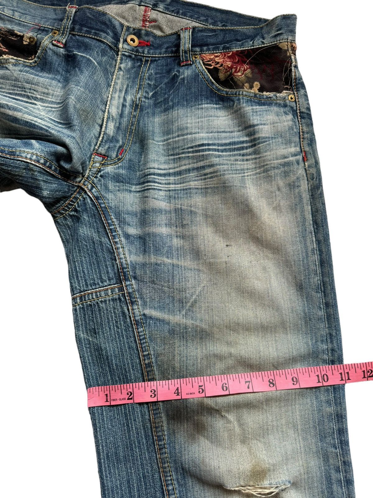 If Six Was Nine Vintage ETERNAL Baggy Denim Jeans Size US 35 - 24 Thumbnail