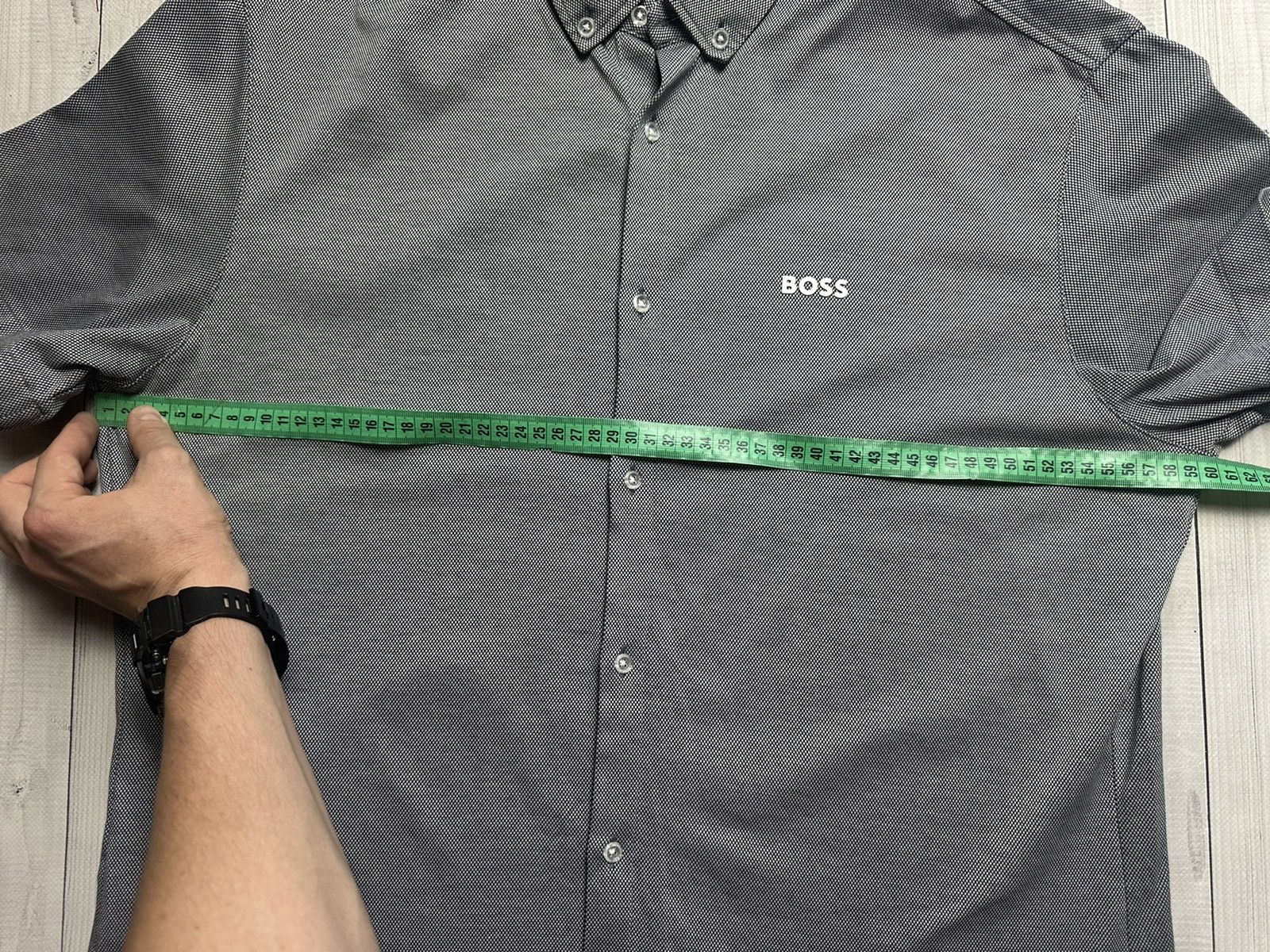 Hugo Boss Hugo Boss shirt logo grey size XL Size US XL / EU 56 / 4 - 7 Thumbnail