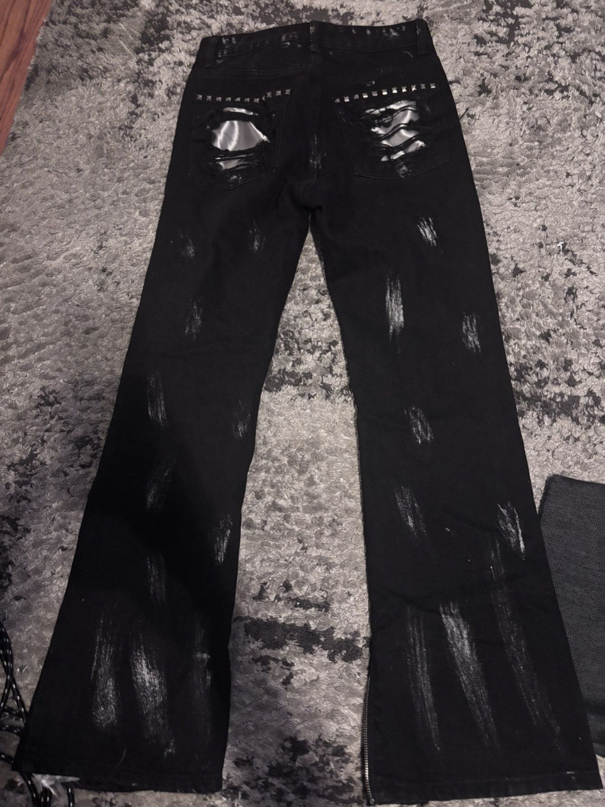 14th Addiction Bootcut Still rips Jeans Studded Size US 28 / EU 44 - 4 Thumbnail