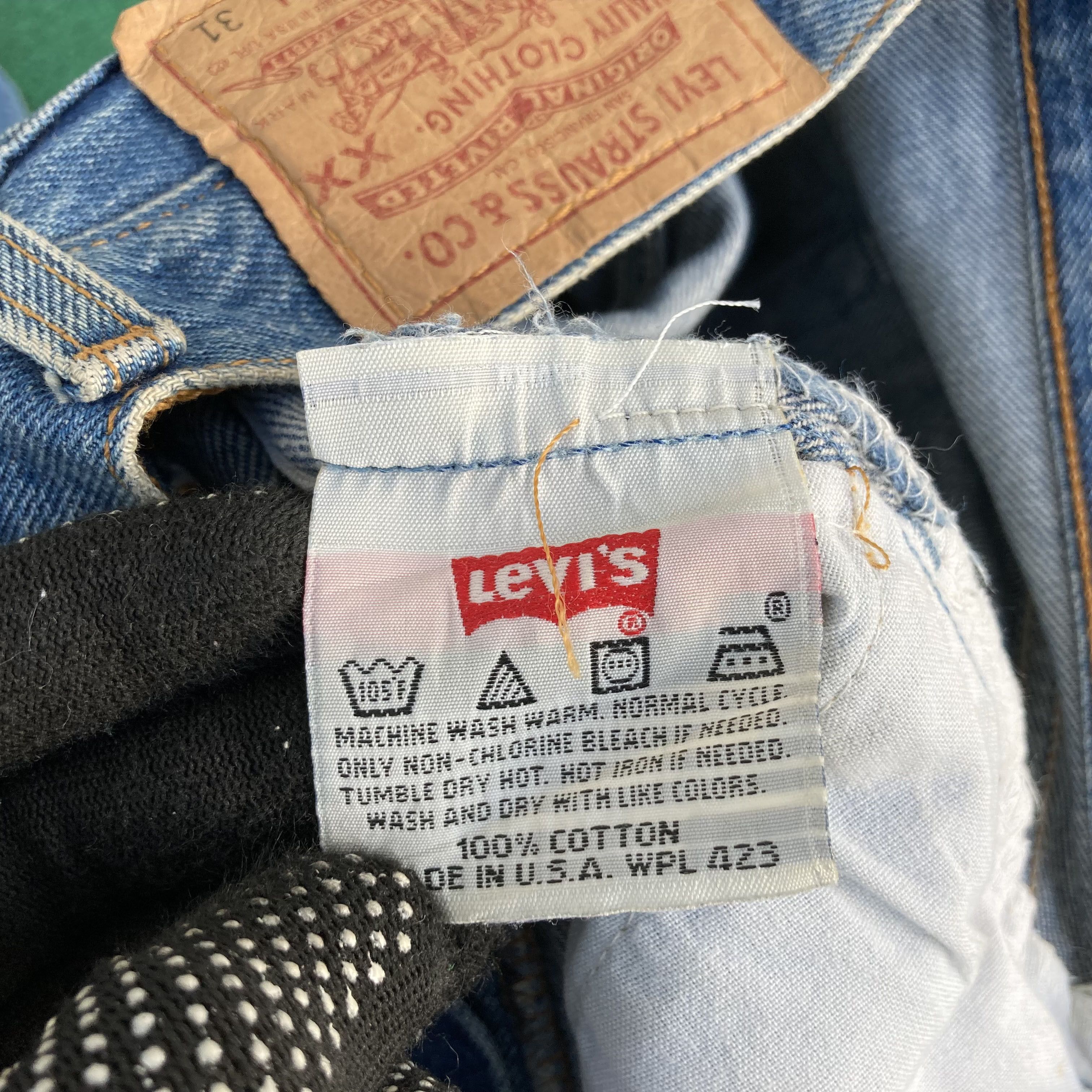 Levi's × Vintage Vtg Levis 501 Faded Blue Sz 30 Punk Grunge Jeans Size US 30 / EU 46 - 5 Thumbnail