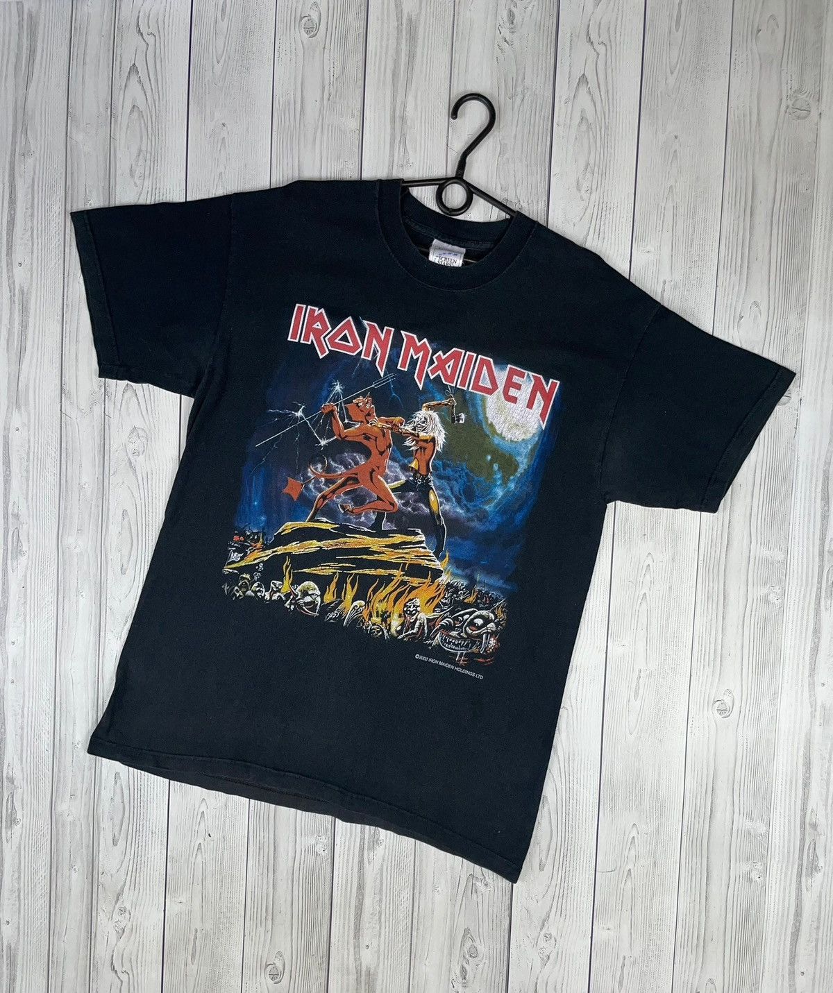 Iron Maiden Vintage Iron maiden rock tee size L logo tour 2002 rare Size US L / EU 52-54 / 3 - 1 Thumbnail