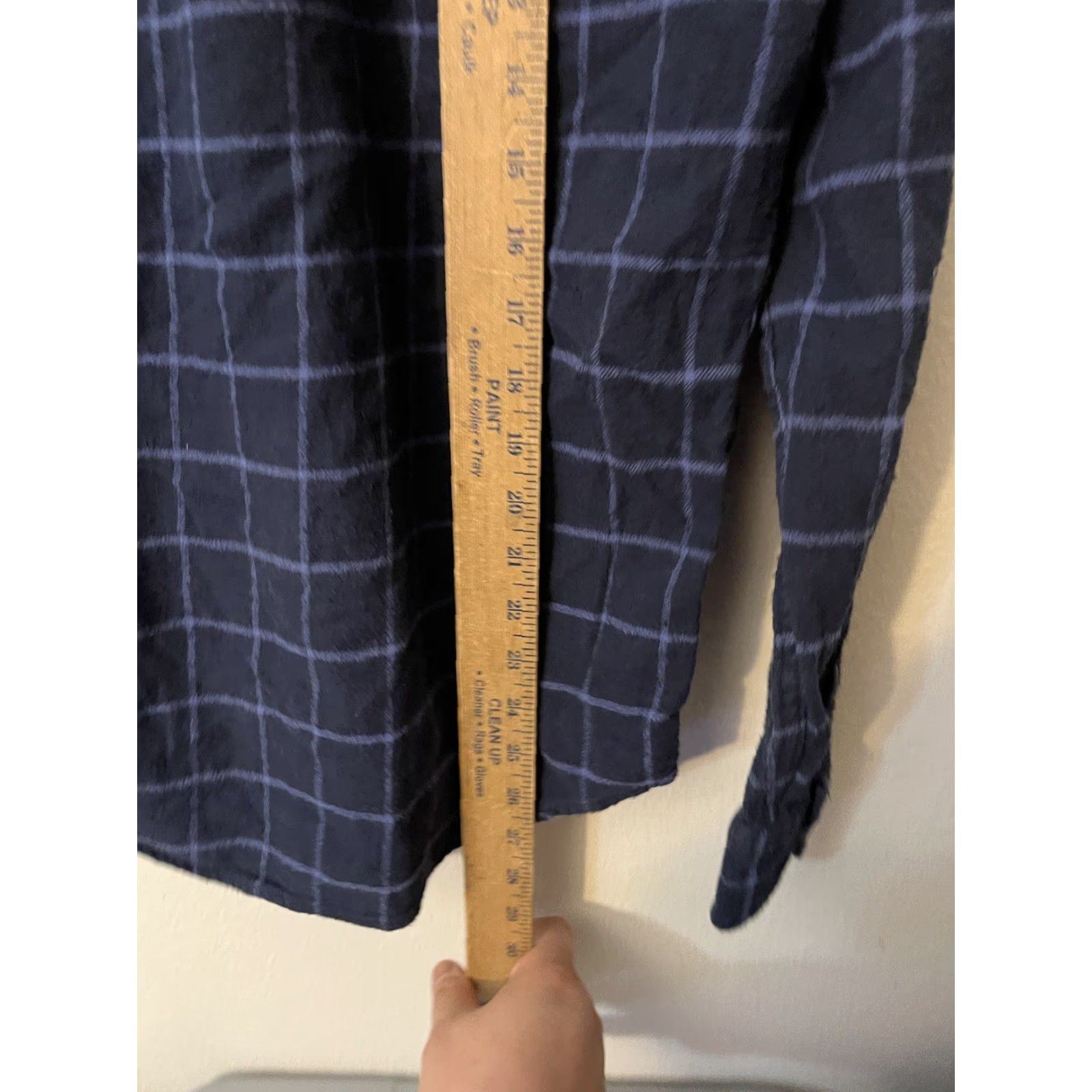 Gap Gap Button-Up Shirt Mens Small Navy Plaid Check Slim Fit Long Sleeve Size US S / EU 44-46 / 1 - 4 Thumbnail