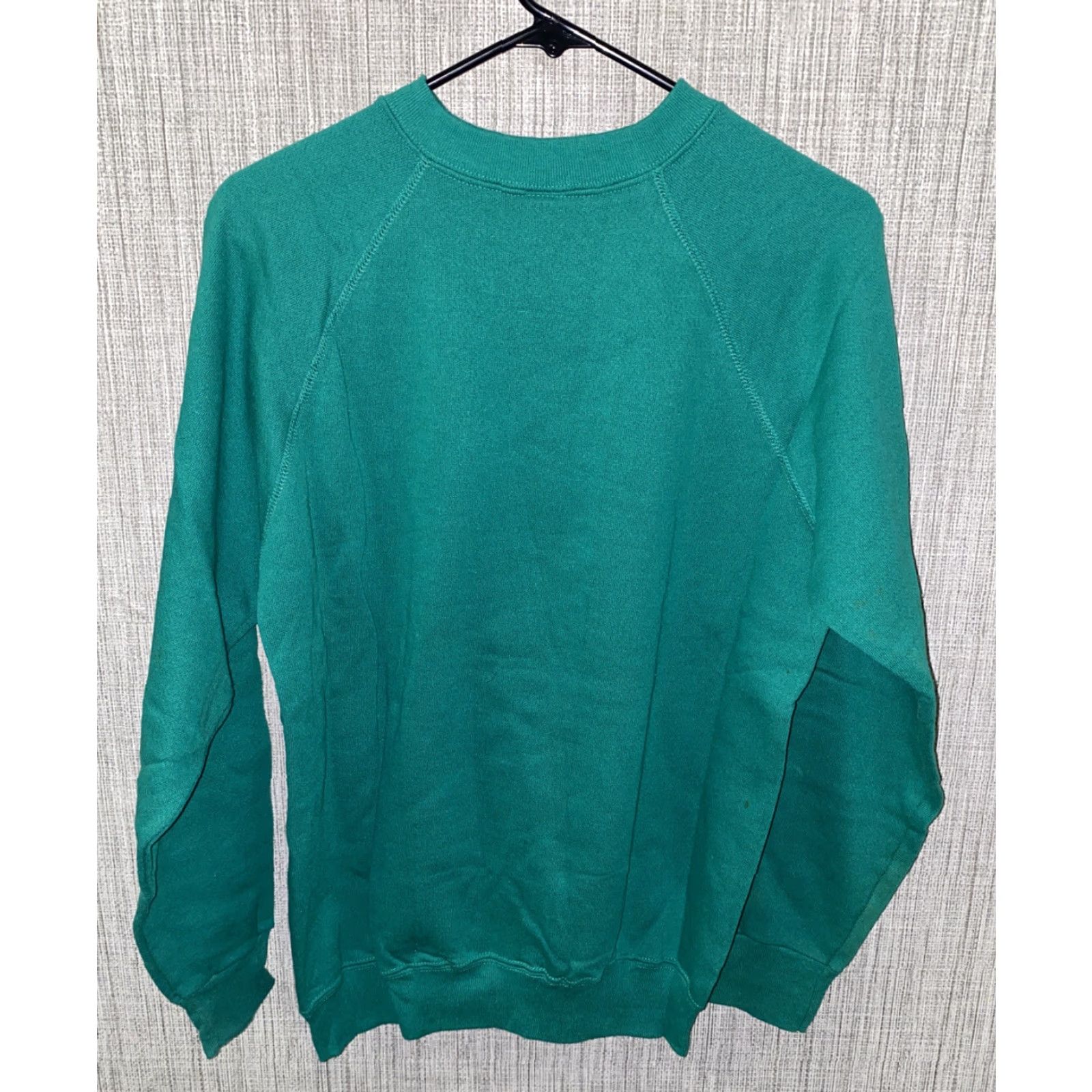 Tultex VINTAGE Tultex Men's Green Fleece Lined USA Made Embroidered Sweatshirt Size M Casual Pullover Size US M / EU 48-50 / 2 - 5 Thumbnail