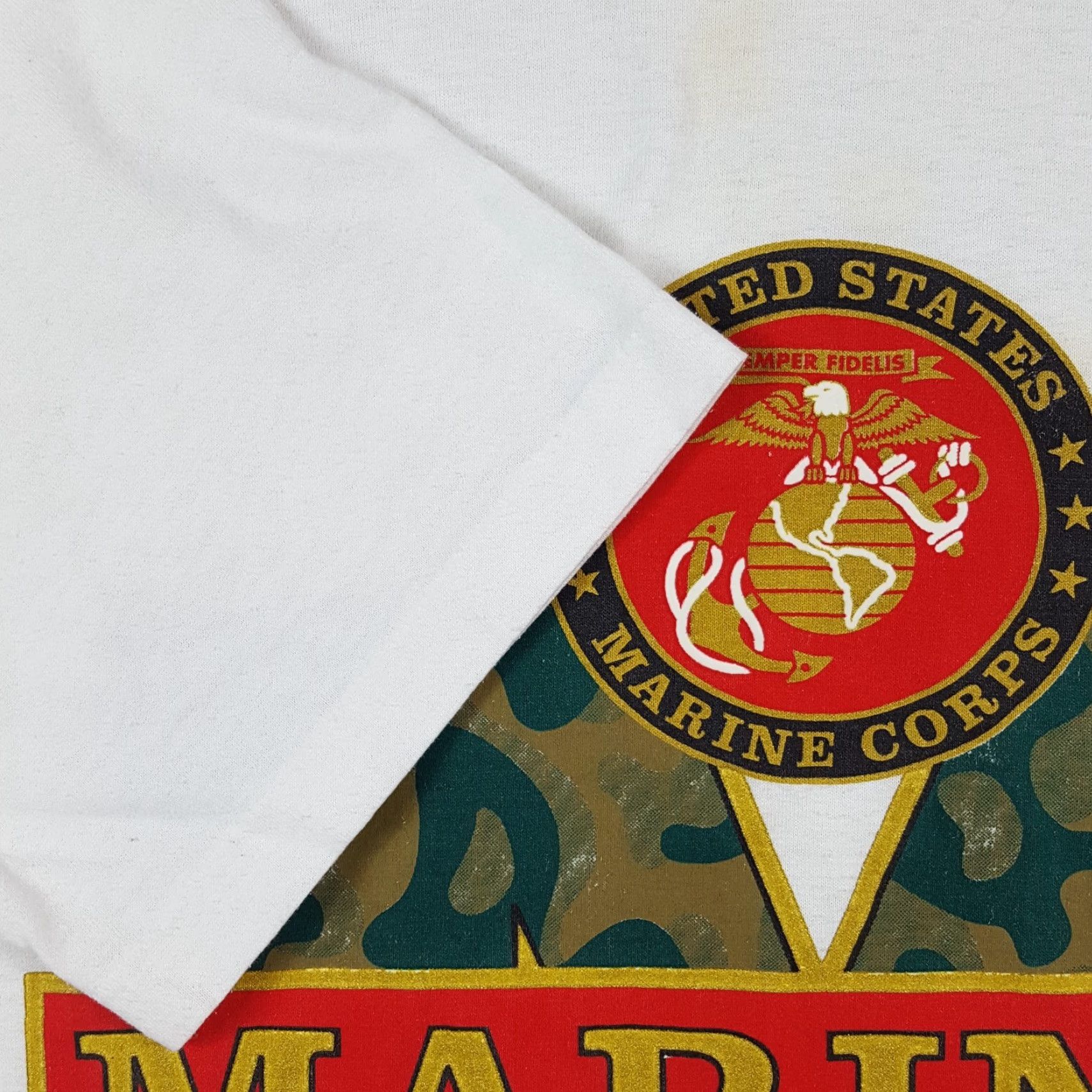 Vintage Vintage US Marines T-Shirt XL Camouflage Military Camo 90s 00s Army Outdoor Retro Size US XL / EU 56 / 4 - 6 Thumbnail