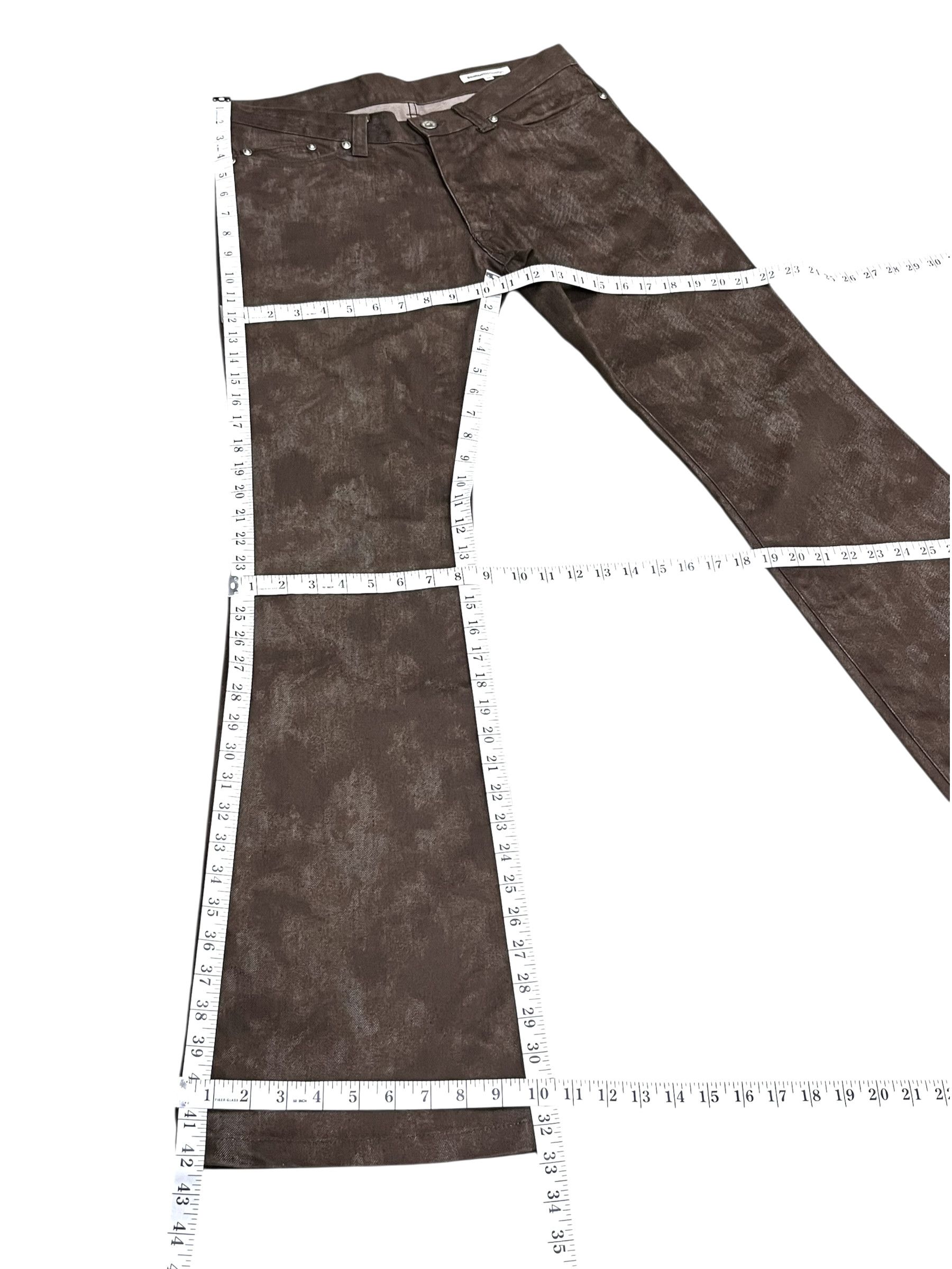 semanticdesign 90’s Semantic Design Abstract Spot Rust Grunge Runway Flares Size US 31 - 15 Thumbnail