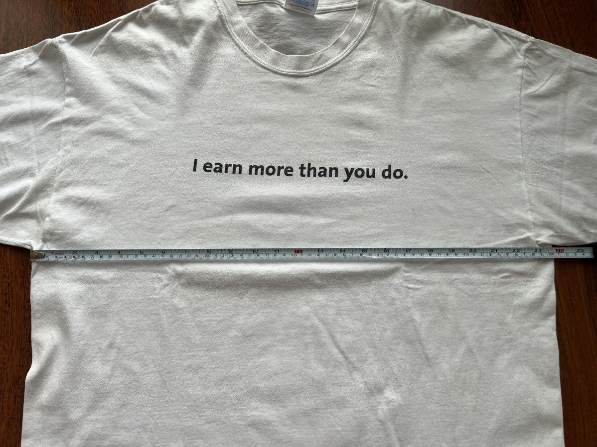 Other Vintage 00s "I earn more than you do" GMCARD Shirt proud tee Size US XL / EU 56 / 4 - 4 Thumbnail