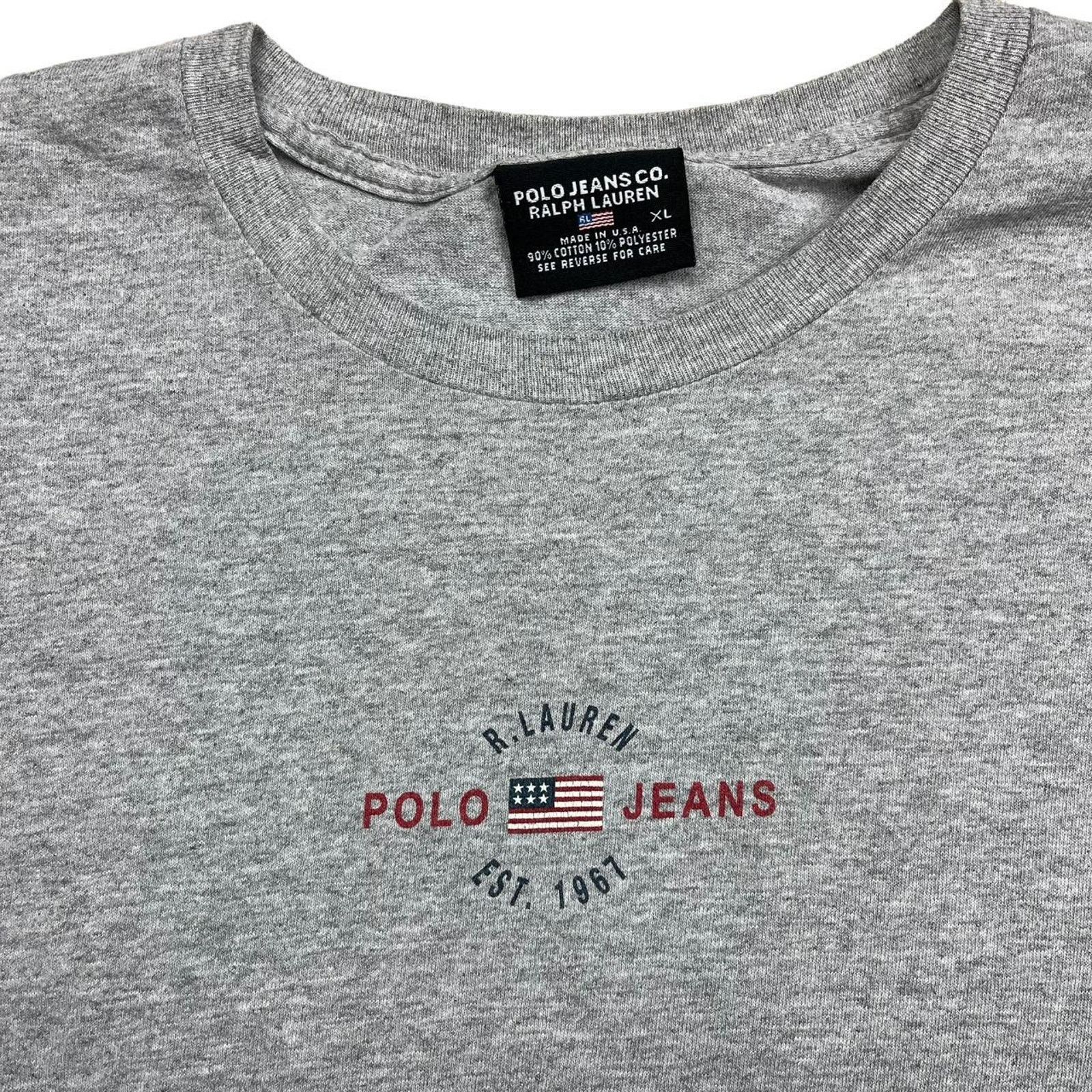 Polo Ralph Lauren Vintage Polo Jeans Tshirt Size US XL / EU 56 / 4 - 2 Thumbnail