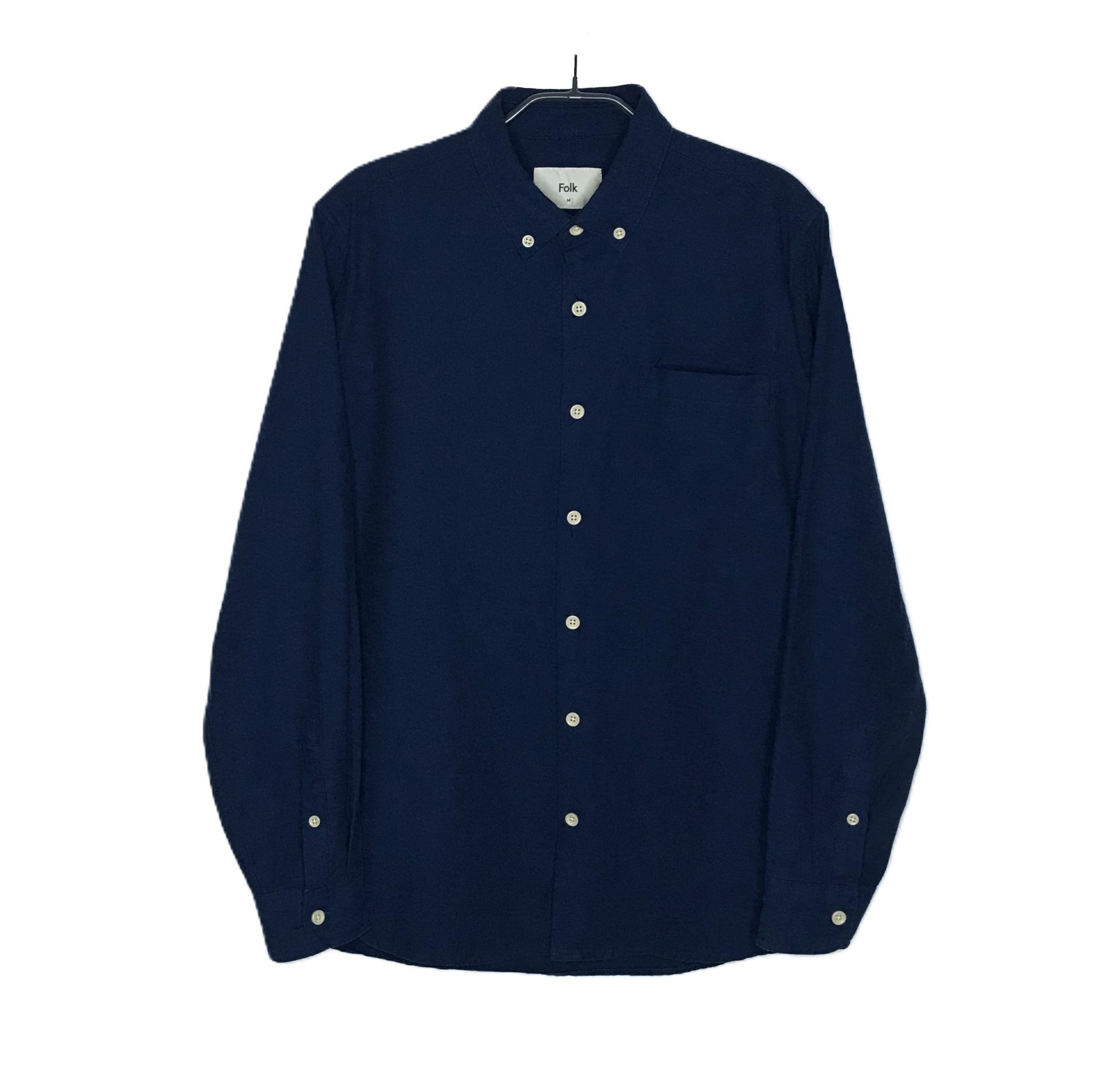 Folk Folk Button Shirt Long sleeve Mens Sz M Navy Size US M / EU 48-50 / 2 - 1 Thumbnail
