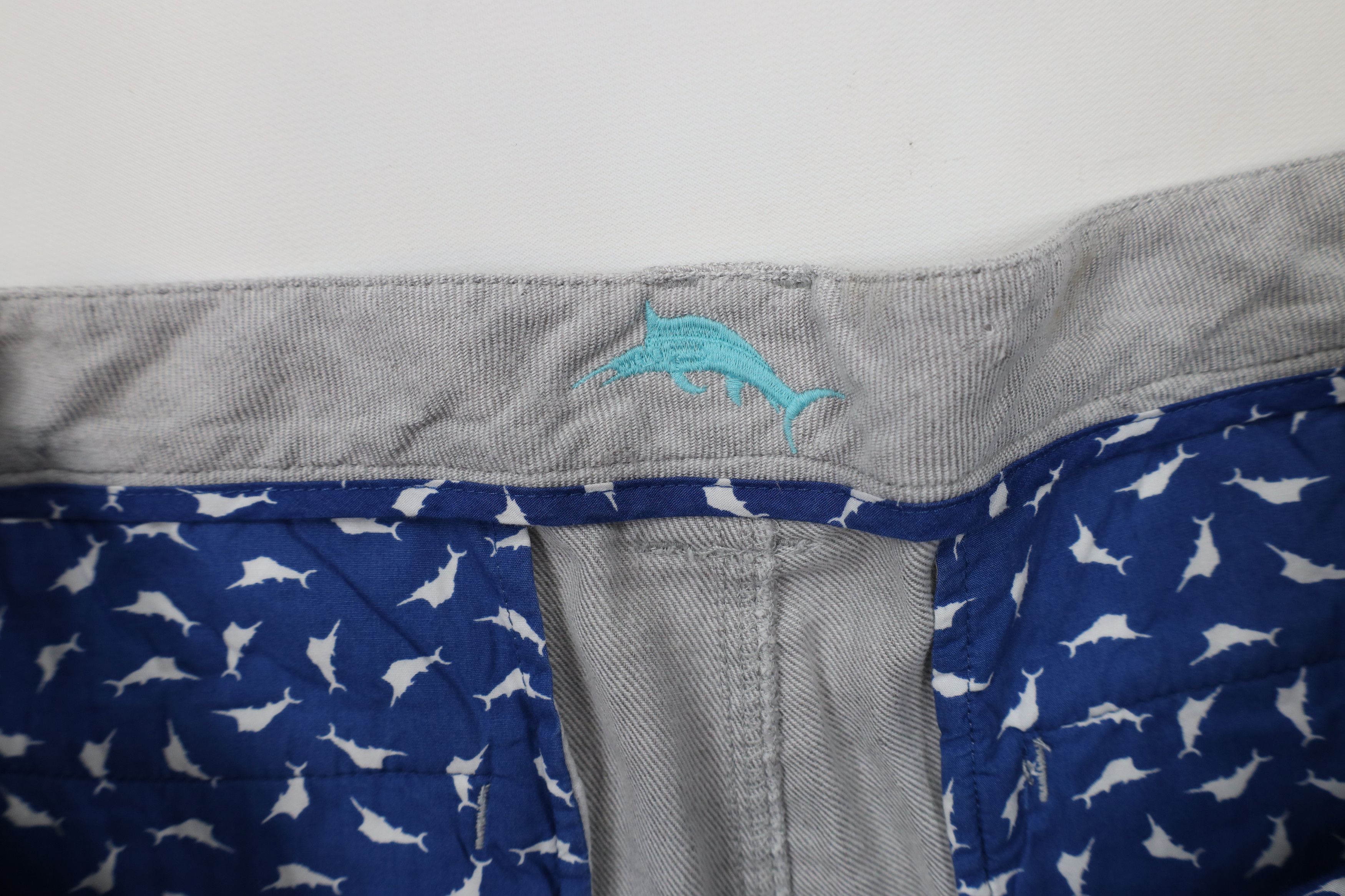 Tommy Bahama × Vintage Vintage Tommy Bahama Linen Blend Flannel Chino Shorts Gray Size US 38 / EU 54 - 3 Thumbnail