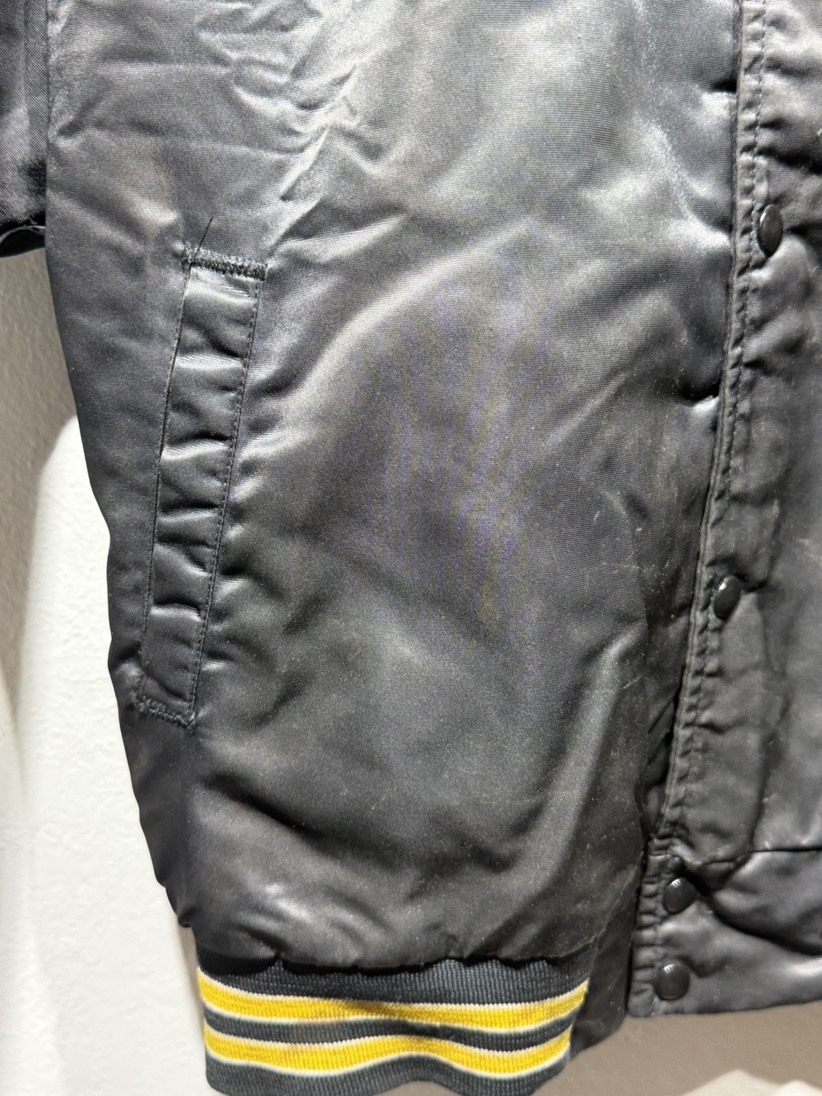 Chalk Line Vintage 90s Pittsburgh Penguins Satin Bomber Jacket Size US L / EU 52-54 / 3 - 8 Thumbnail