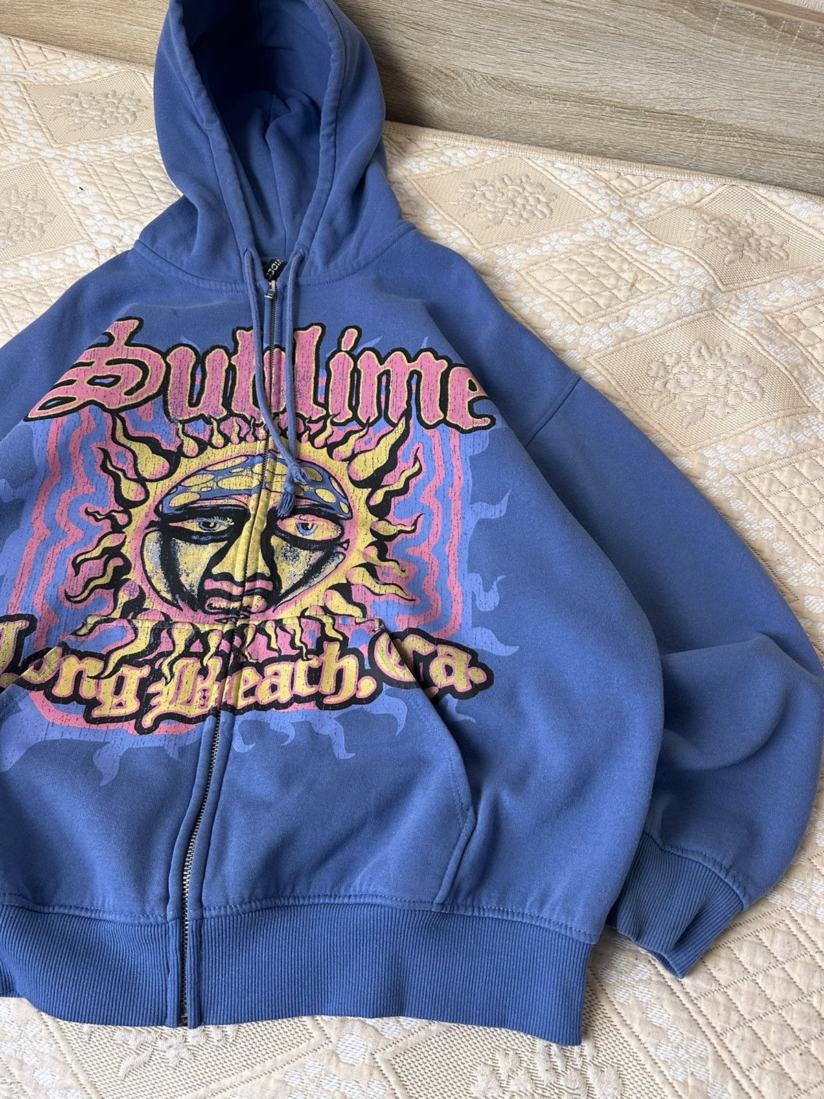 Sublime 🔥 Sublime Y2K Boxy Zip Graphic Punk Hip Hop Band Hoodie Rock Size US M / EU 48-50 / 2 - 2 Thumbnail