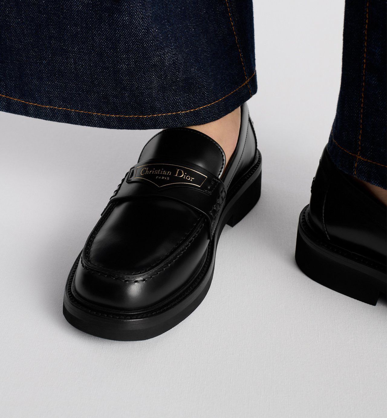 Dior Dior Boy Loafer Black Brushed Calfskin Size US 6 / IT 36 - 3 Thumbnail