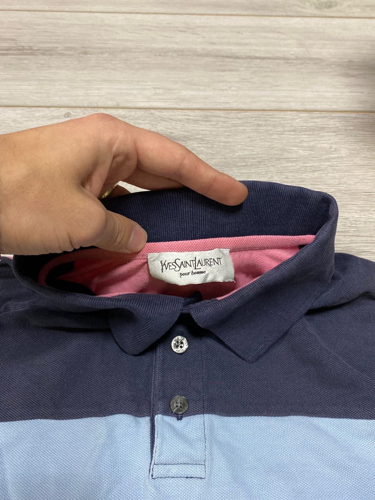 Yves Saint Laurent Yves Saint Laurent pour homme YSL big logo polo Size US M / EU 48-50 / 2 - 4 Thumbnail