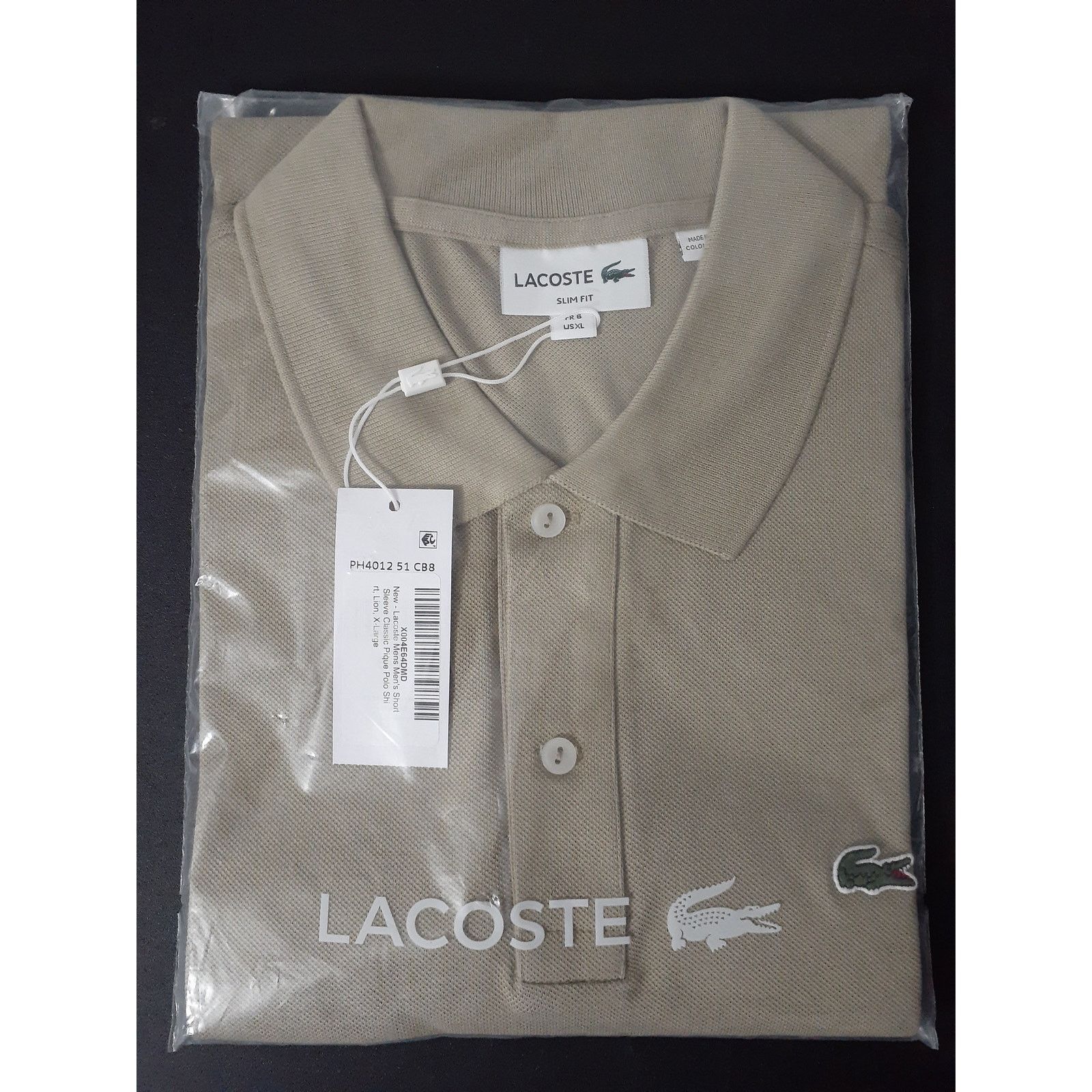 Lacoste Lacoste Men's Short Sleeve Classic Pique Polo Shirt Lion XL Size US XL / EU 56 / 4 - 2 Thumbnail