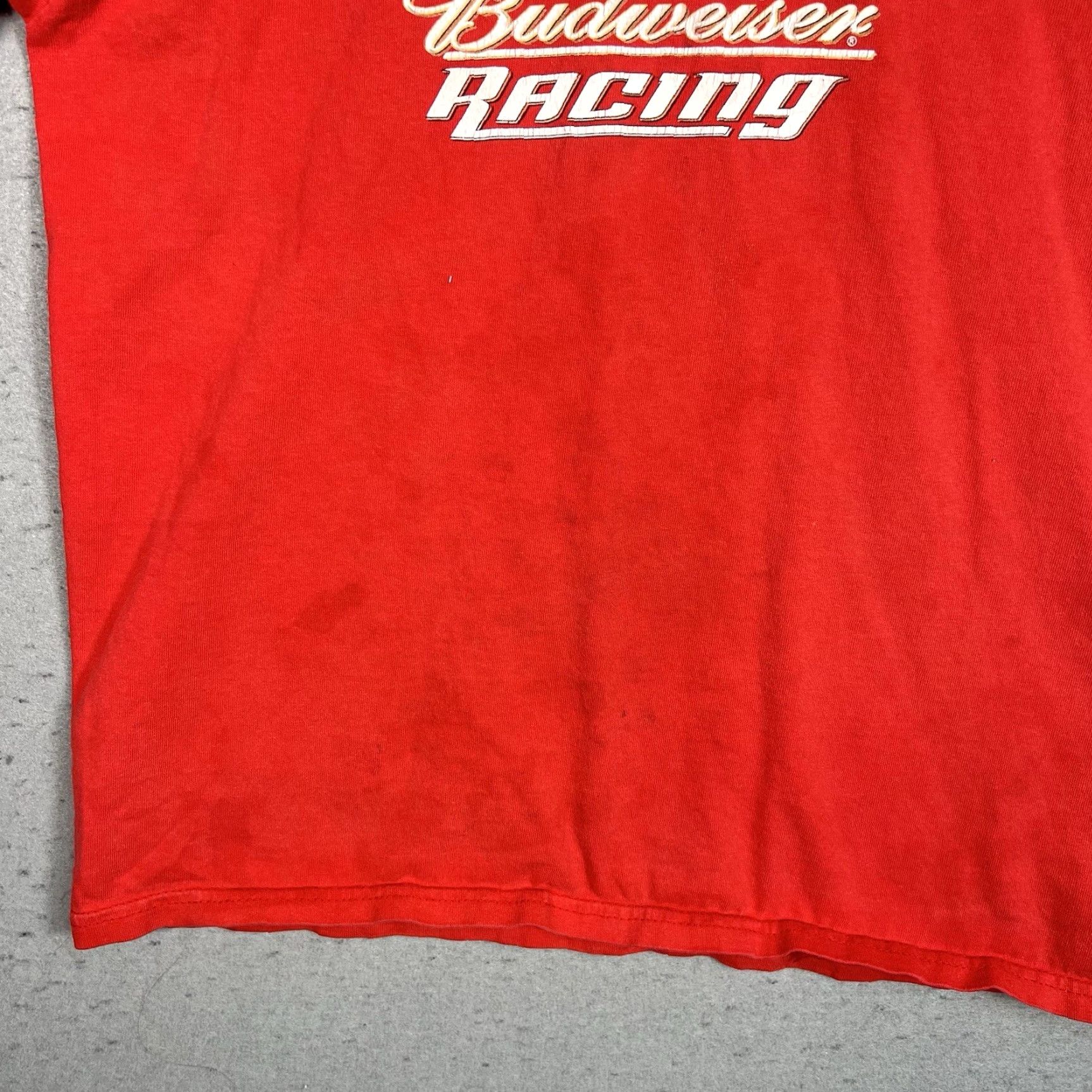 Vintage VINTAGE Budweiser Racing Nascar Earnhardt T Shirt Adult Medium Red Mens Size US M / EU 48-50 / 2 - 7 Thumbnail