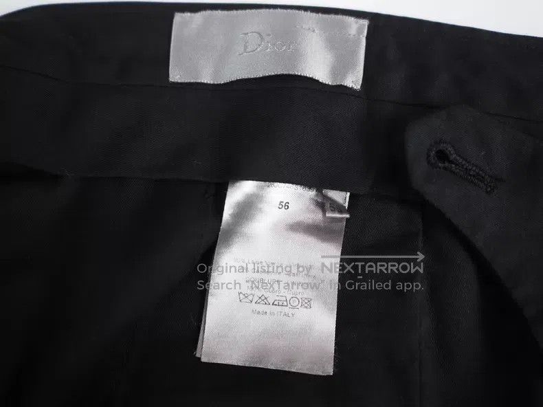 Dior Dior Navy Blue Side Stripe Wool Dress Pants Size US 40 / EU 56 - 7 Thumbnail