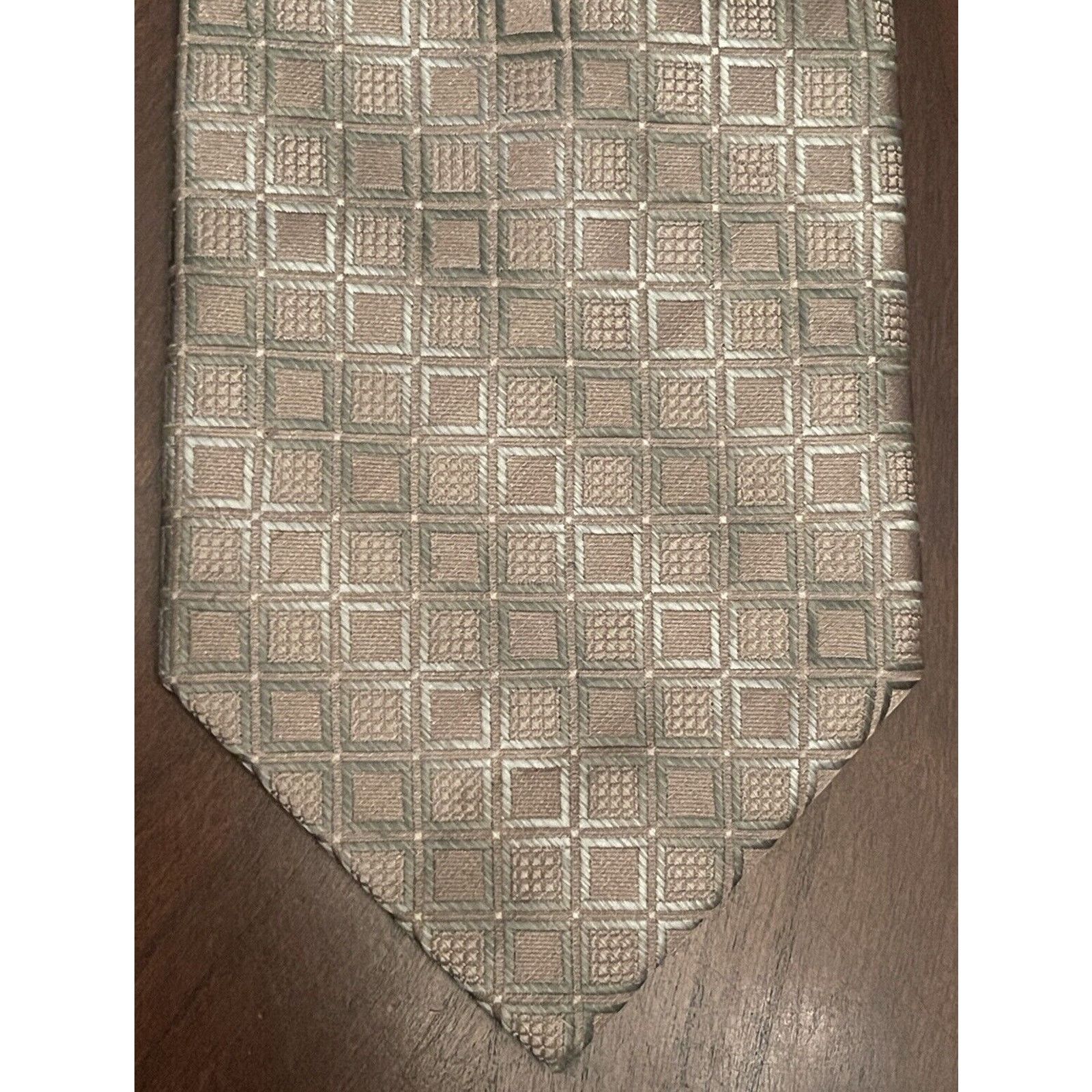 Stafford Stafford Essentials Green Brown Hand Made 100% Polyester Size ONE SIZE - 1 Thumbnail