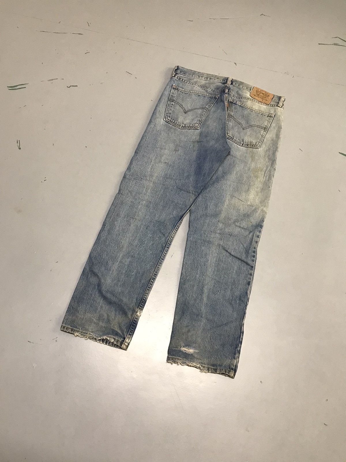Levi's Vintage Levi’s 615 orange tab damaged denim Size US 36 / EU 52 - 10 Thumbnail
