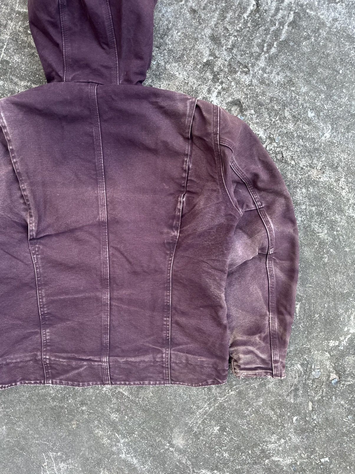 Carhartt Beautiful Faded Purple Vintage Carhartt Hooded Jacket Size US S / EU 44-46 / 1 - 9 Thumbnail