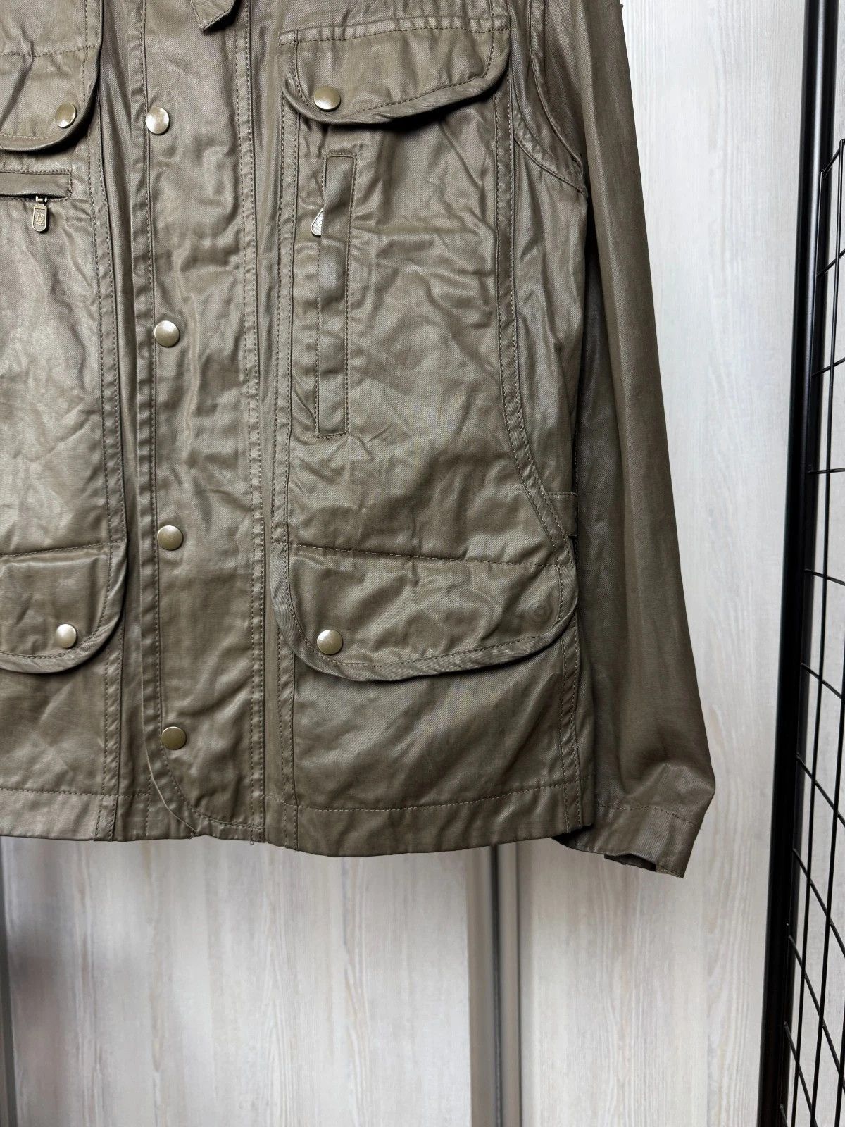Belstaff Belstaff New Maple khaki green luxury jacket moto jacket Size US M / EU 48-50 / 2 - 9 Thumbnail