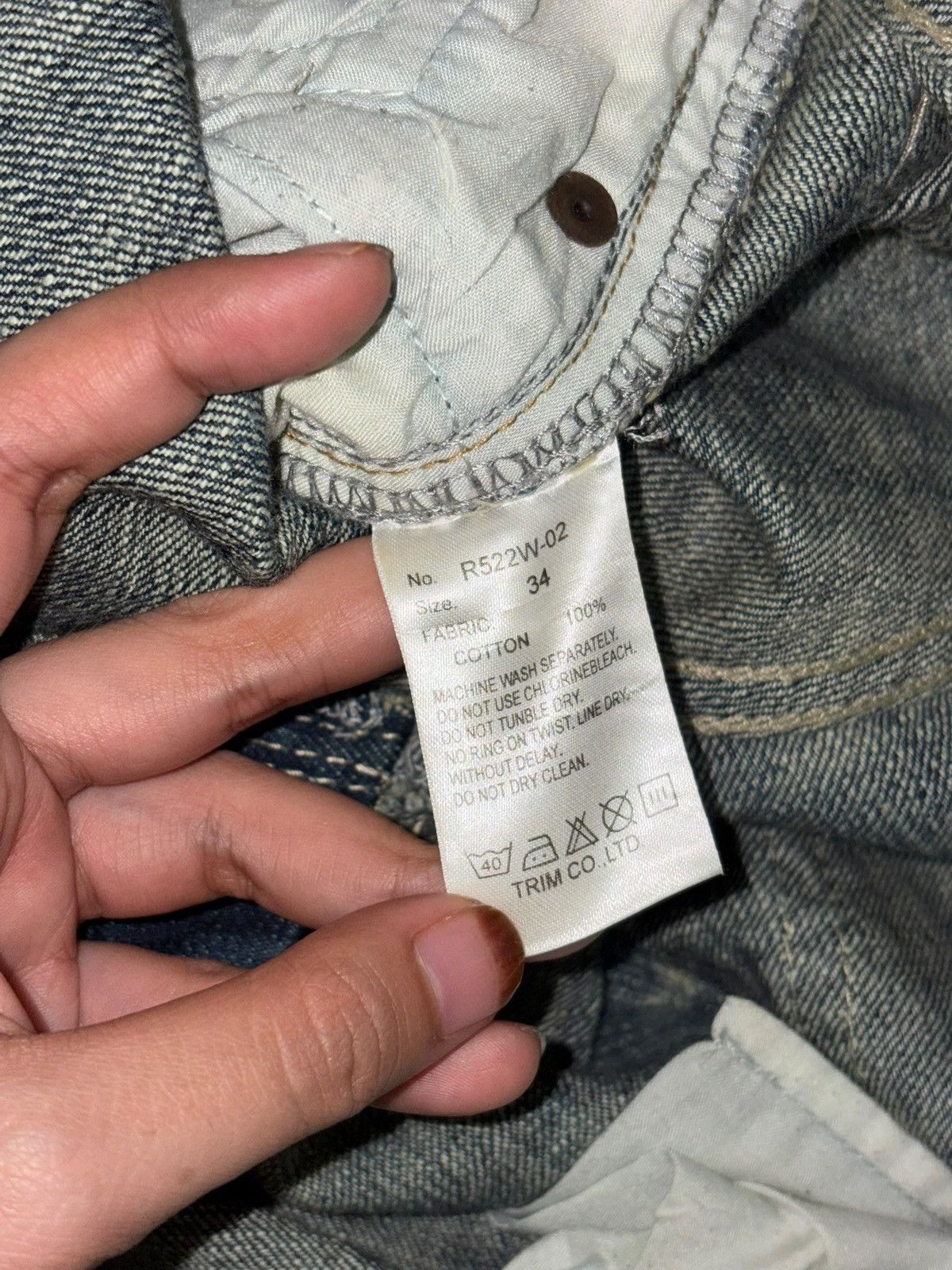 Edwin Vintage Japanese Brand Mud Wash Distress Selvedge Jeans Size US 31 - 5 Thumbnail