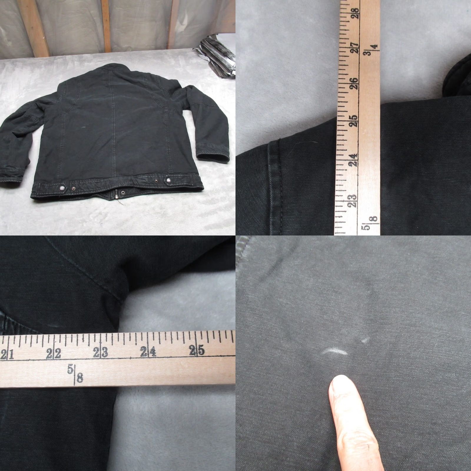 Levi's Levis Jacket Mens Medium Black Quilted Lined Full Zip Rugged Insulated Work Size US M / EU 48-50 / 2 - 8 Thumbnail