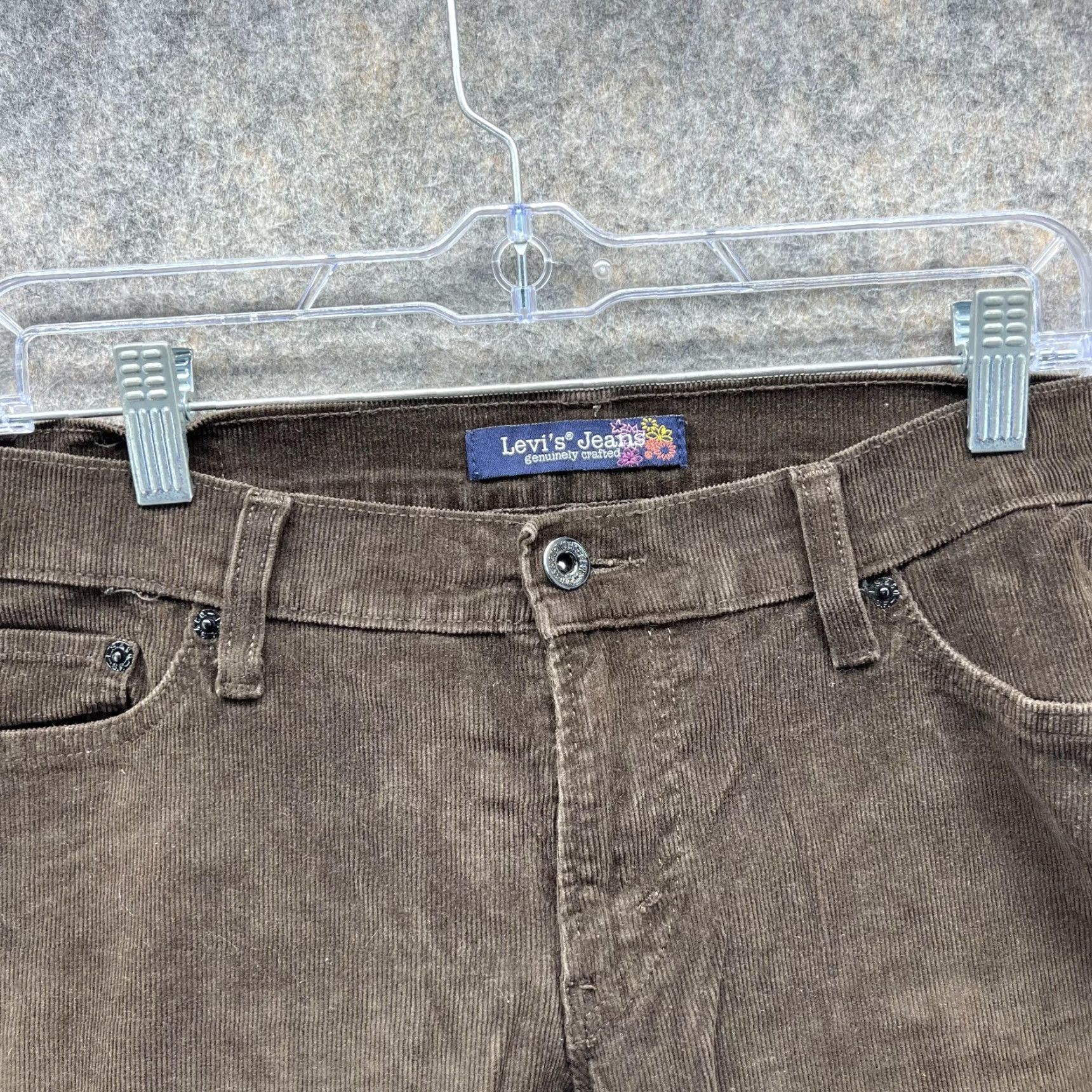 Levi's VINTAGE Levi's Pants Women 13 Chino Cotton Corduroy Brown Regular Straight Casual Clothes Womens 13 pants Brown Cotton Corduroy Levi's Vintage Size 34" / US 12 / IT 48 - 4 Thumbnail