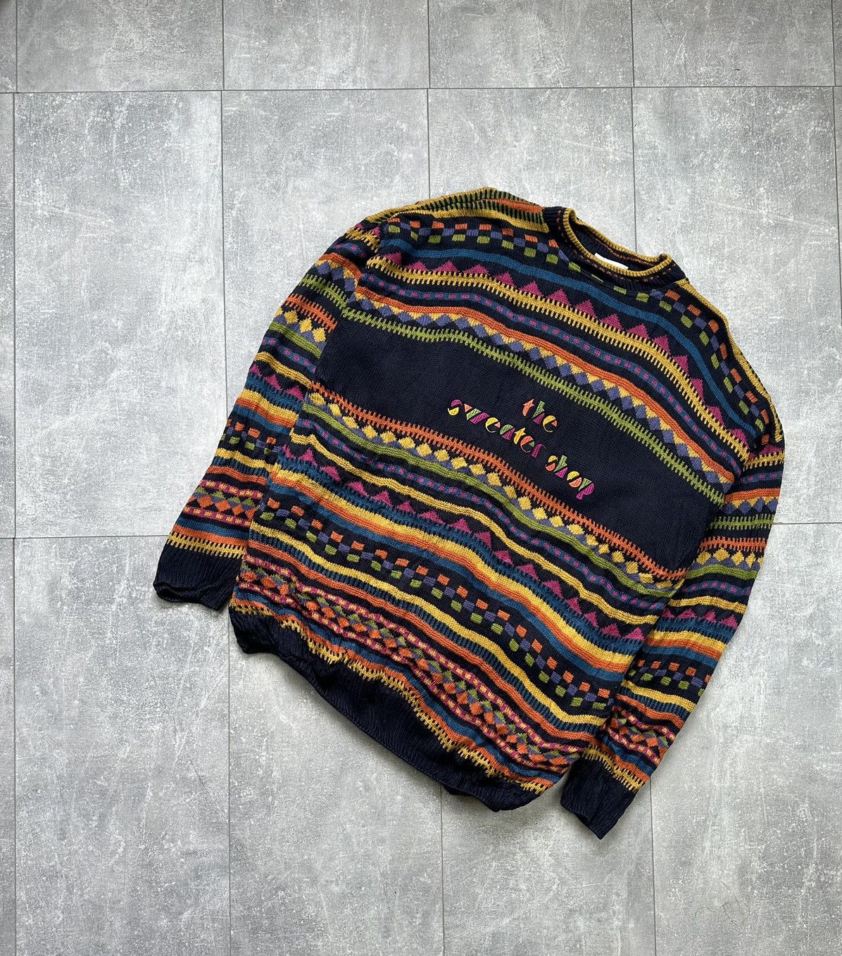 Aran Sweater Market Vintage Rare The Sweater Shop Googi Style Size US XL / EU 56 / 4 - 2 Thumbnail